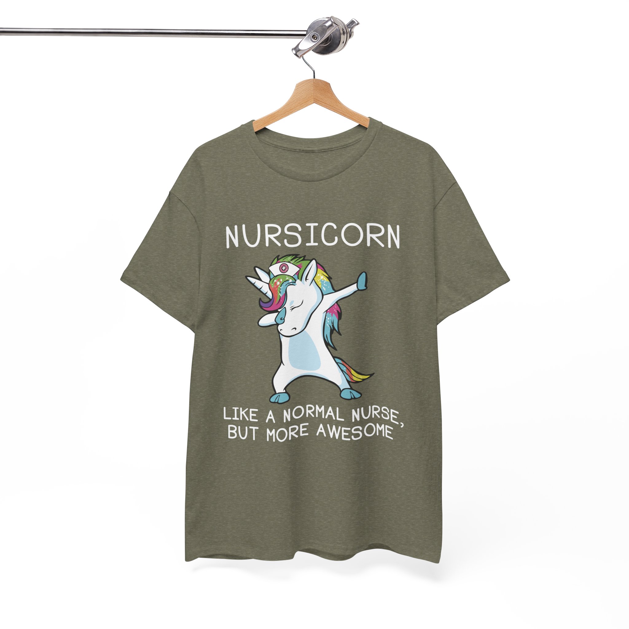 Nursicorn Awesome Unicorn Nurse T-Shirt - Image 5