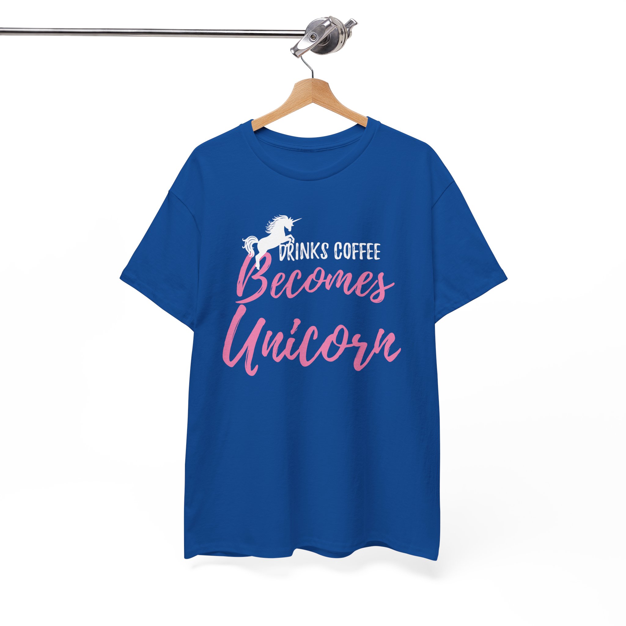 Coffee Becomes Unicorn T-Shirt - Funny Cute Coffee Lover Tee - Image 6