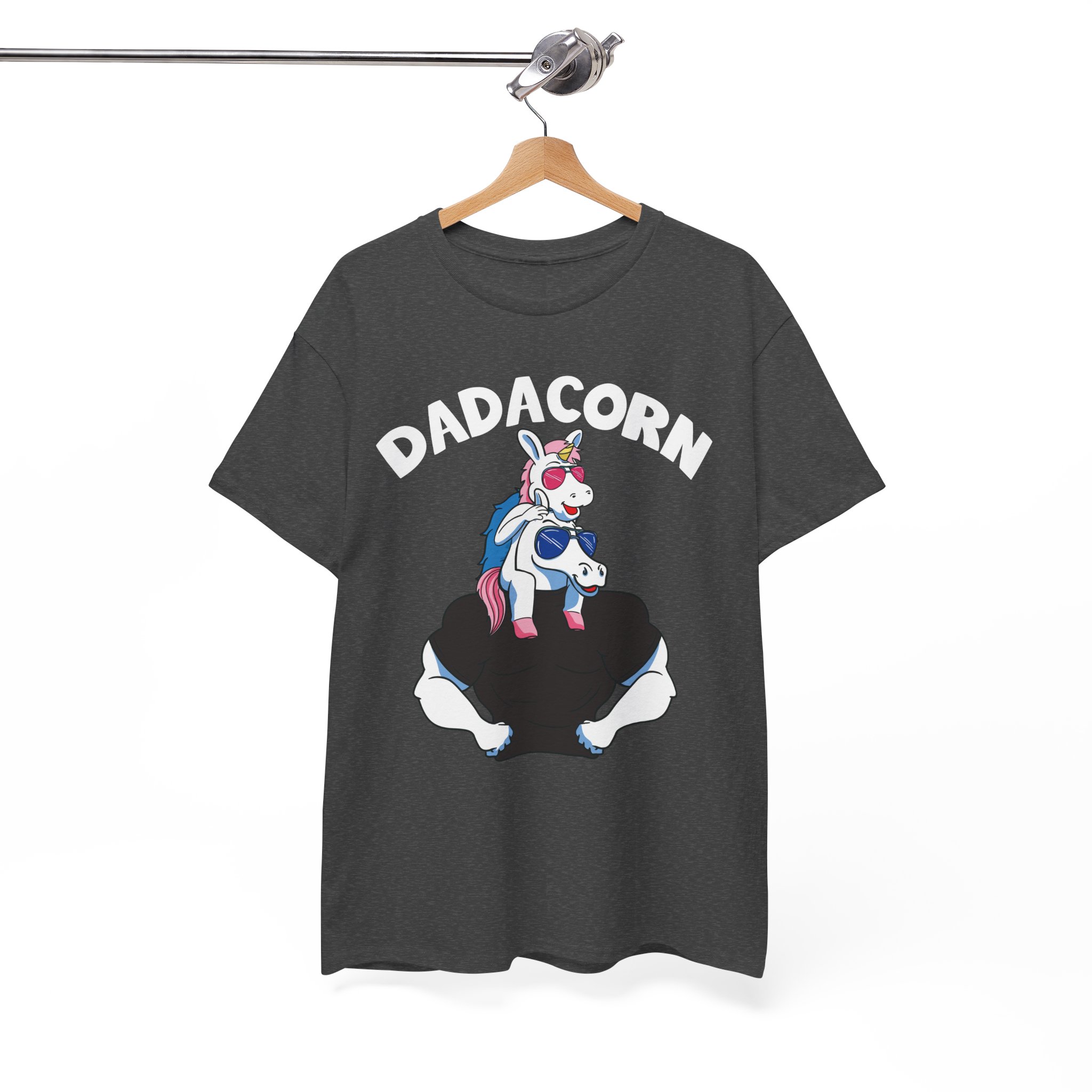 Dadacorn Funny Unicorn Dad Tee for Father’s Day