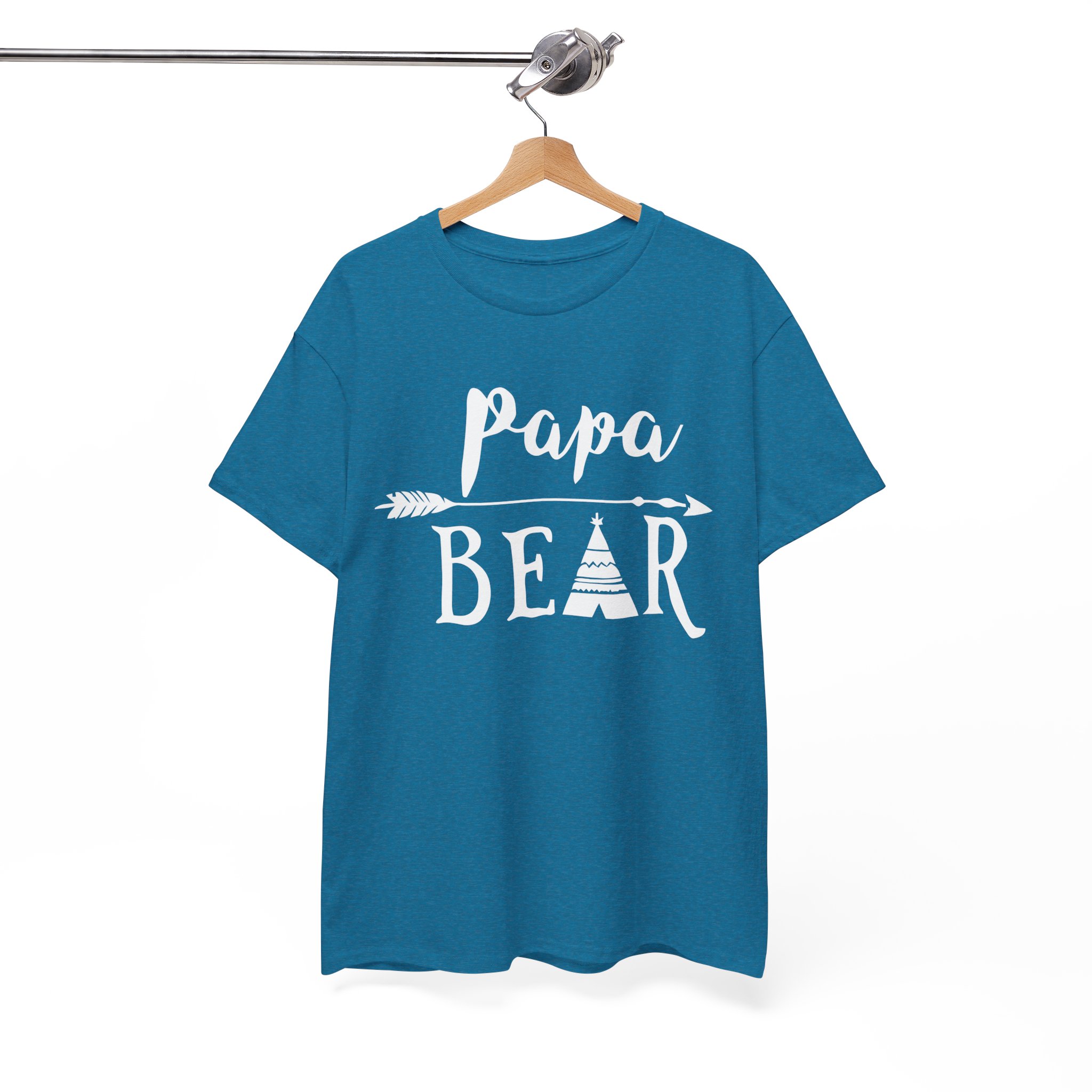 Papa Bear Father's Day Gift T-Shirt - Image 9