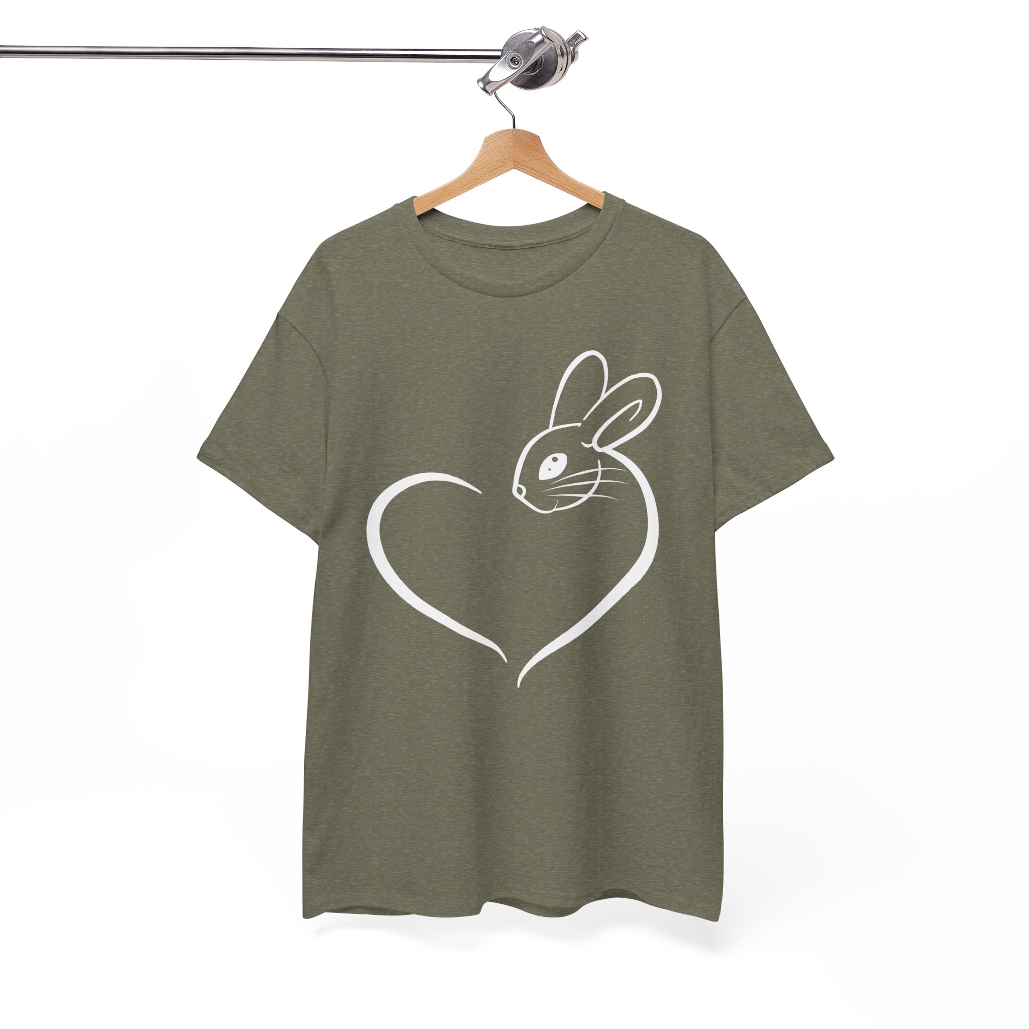 Bunny Rabbit Heart Love T‑Shirt - Image 4