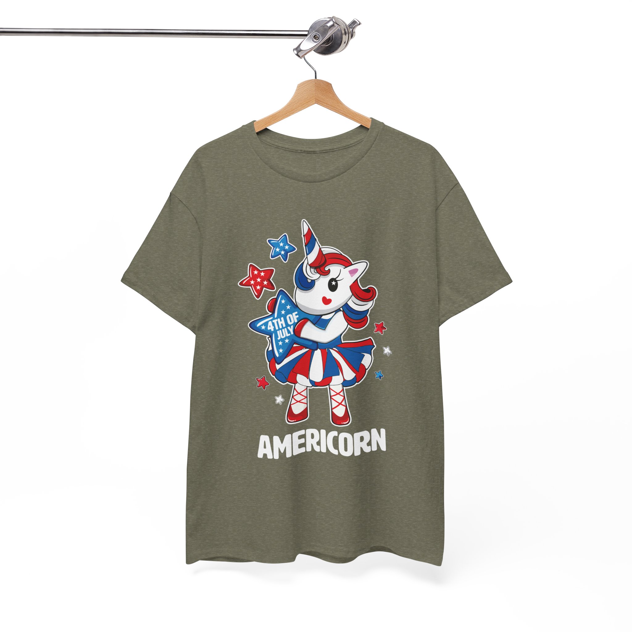 Americorn Patriotic T-Shirt – 4th of July Unicorn Tee - Image 4
