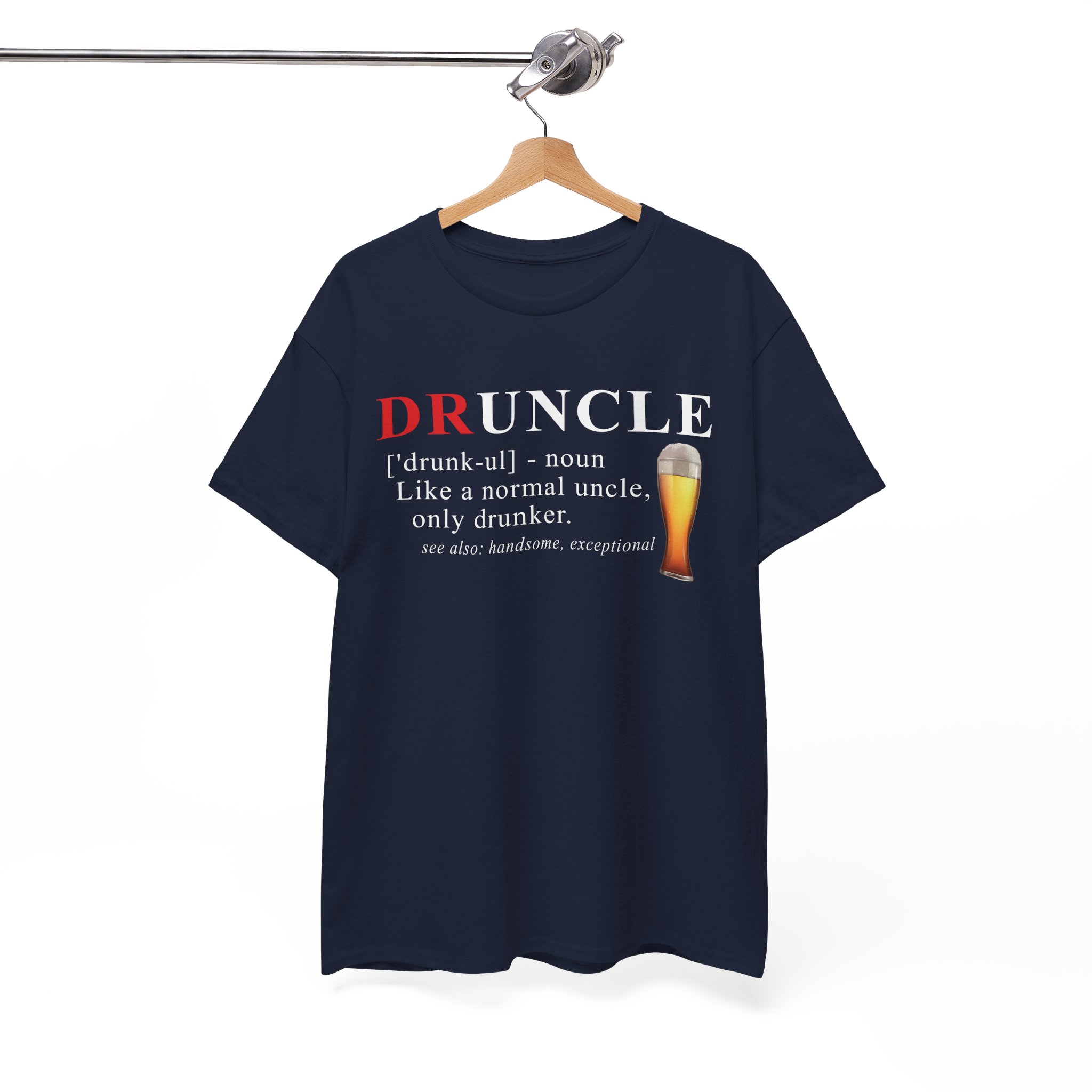 Druncle Definition Funny Beer Lover Uncle T-Shirt - Image 9