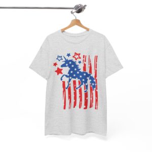 Patriotic Unicorn American Flag 4th of July T-Shirt