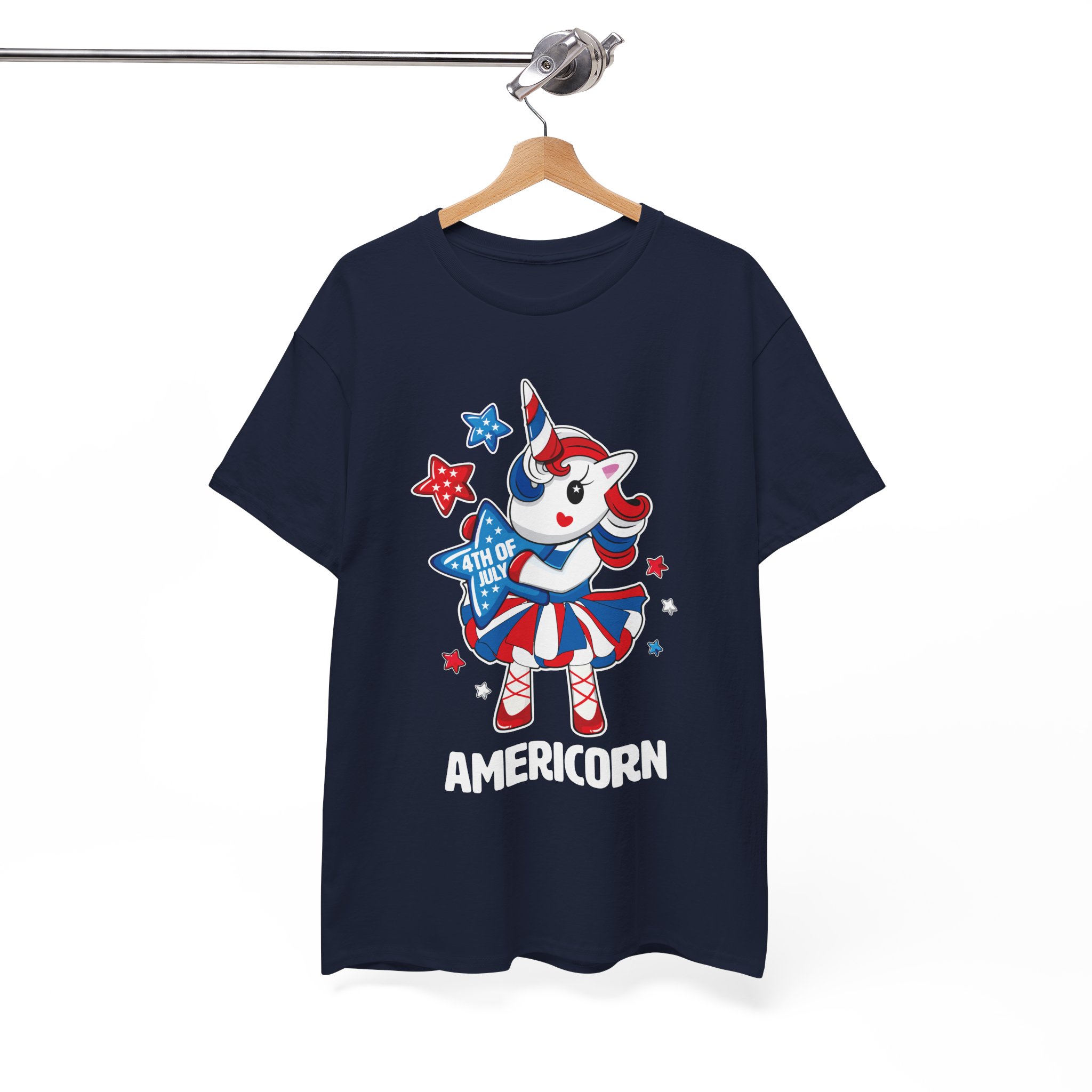 Americorn Patriotic T-Shirt – 4th of July Unicorn Tee - Image 8
