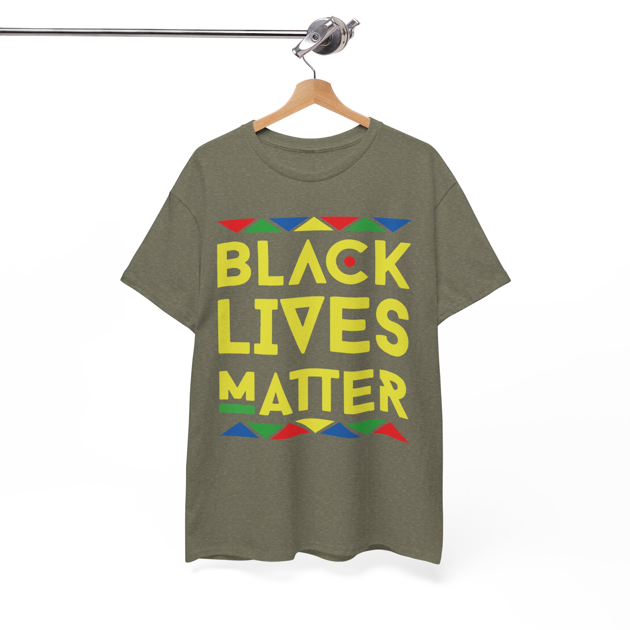 Black Lives Matter African Colors T-Shirt - Image 3