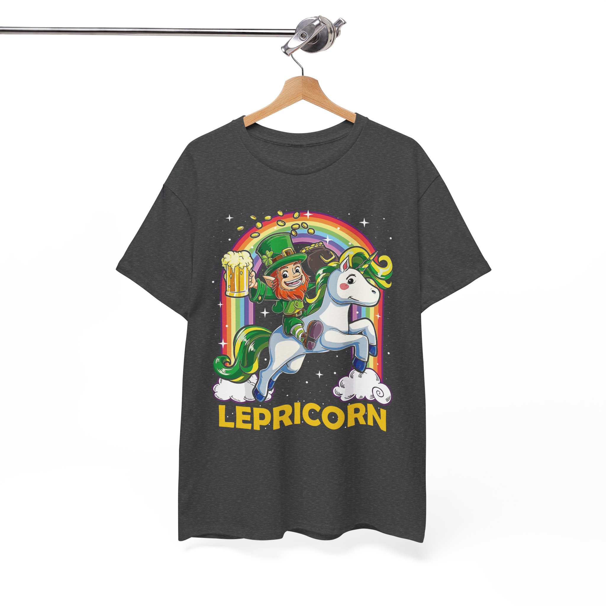 Lepricorn Leprechaun Unicorn St. Patrick's Day T-Shirt - Image 4