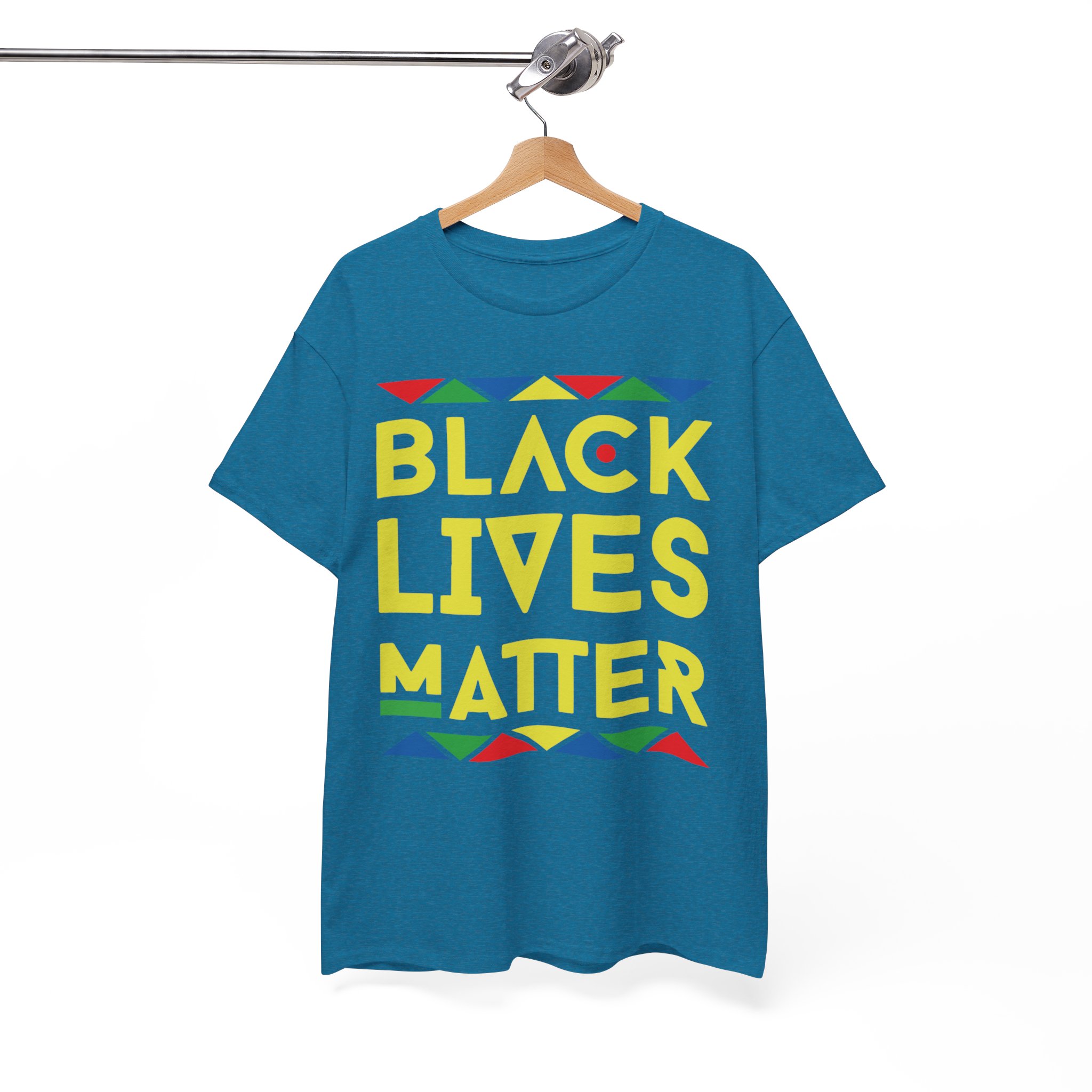 Black Lives Matter African Colors T-Shirt - Image 5