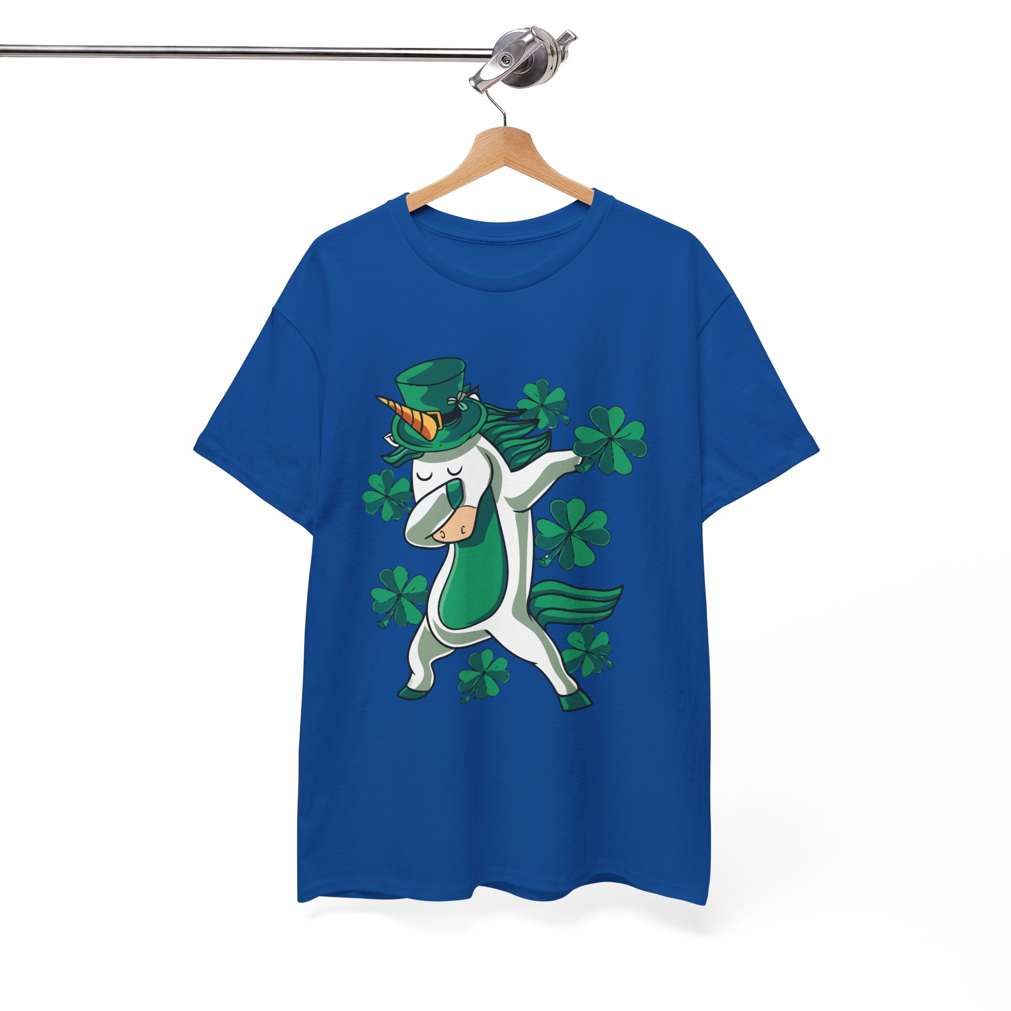 St. Patrick's Day Unicorn Irish Dabbing T-Shirt - Image 9