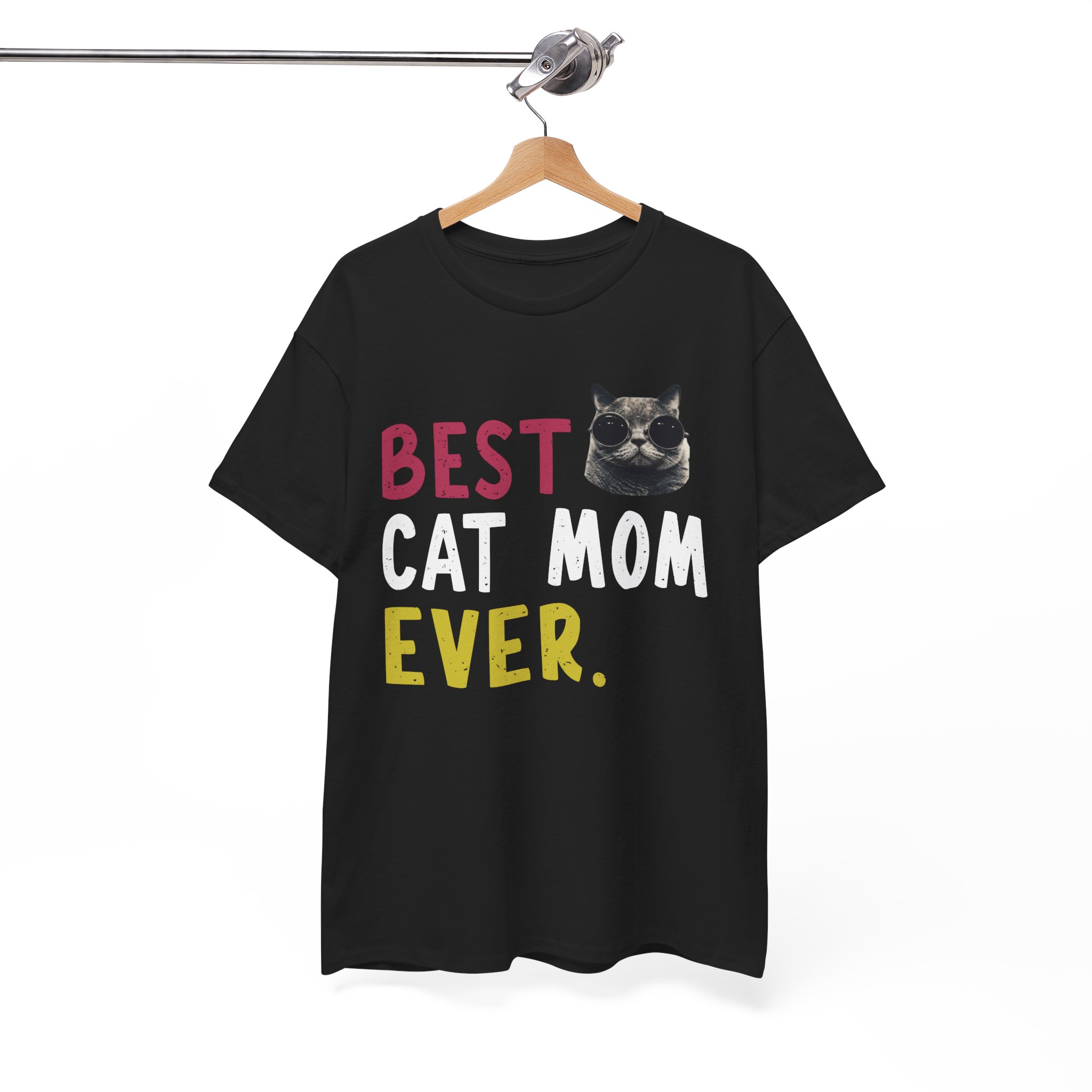 Best Cat Mom Ever Gift T-Shirt - Image 2