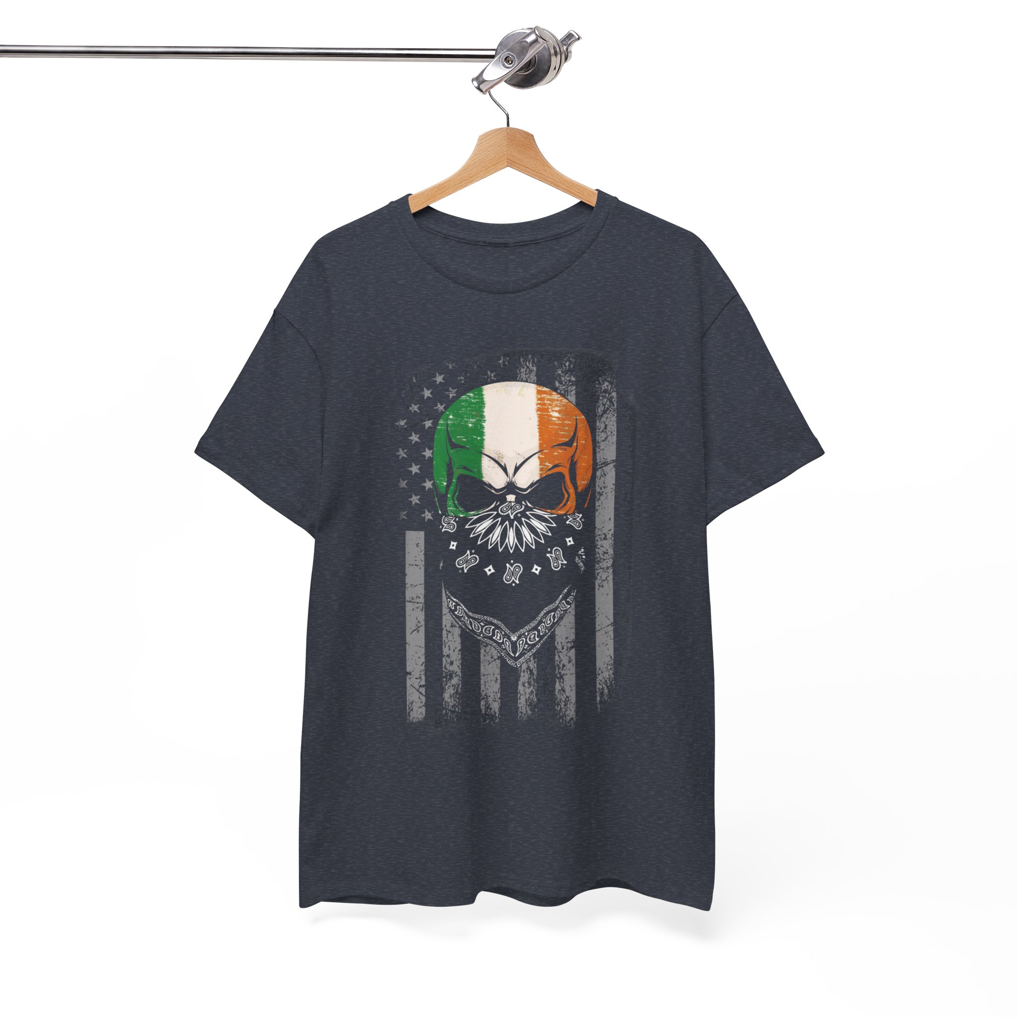 Irish Flag Skull T‑Shirt - Image 2