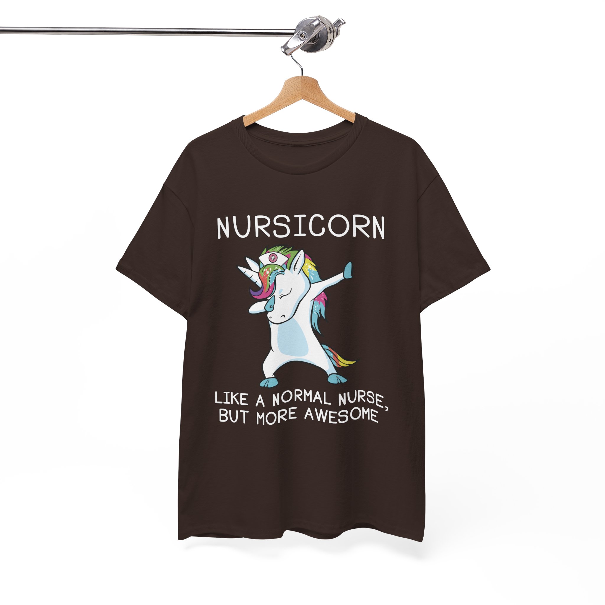 Nursicorn Awesome Unicorn Nurse T-Shirt - Image 4