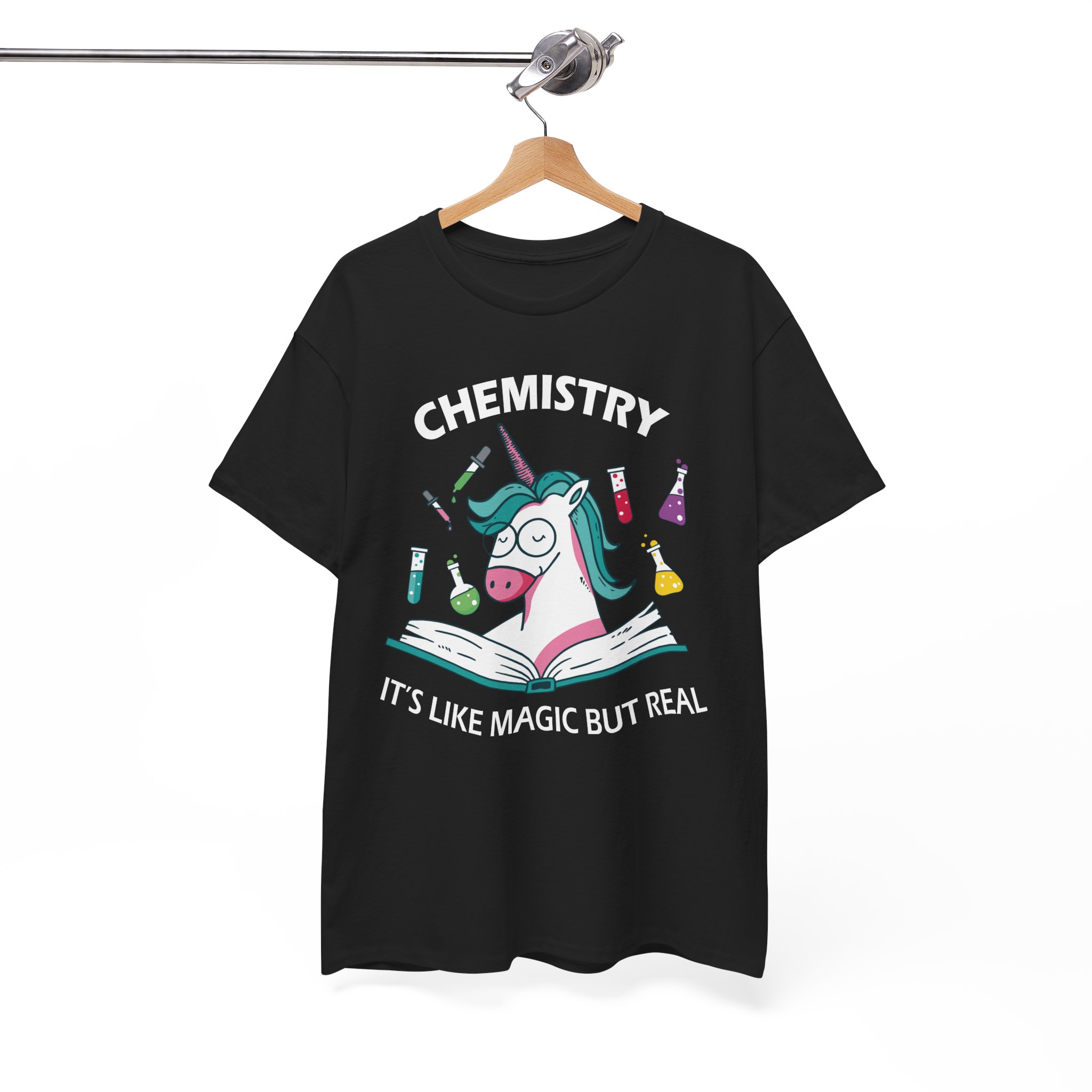 Chemistry Science Tee for Students & Teachers Unicorn Lover T-Shirt - Image 3