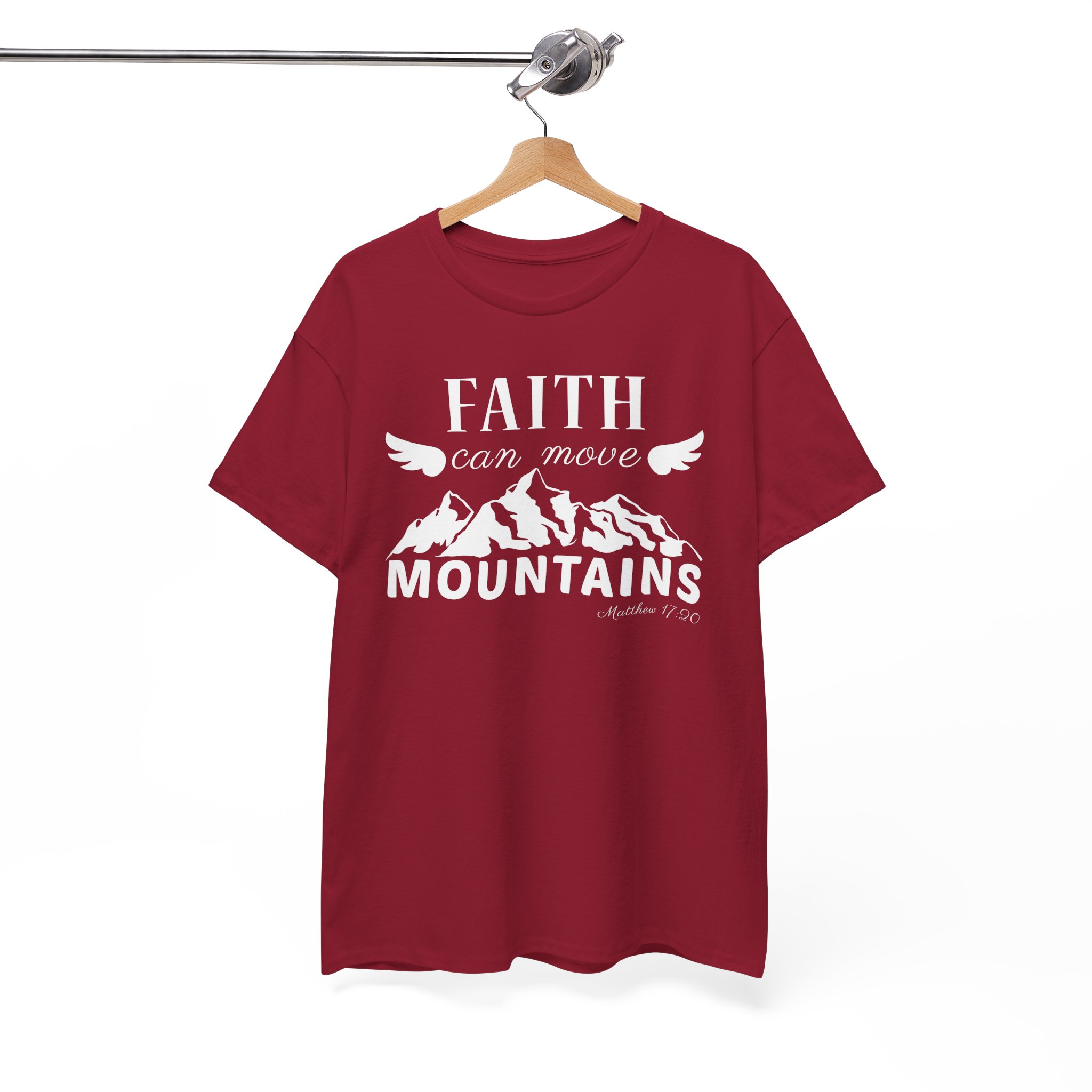 Faith Can Move Mountains Christian Inspirational T-Shirt - Image 10