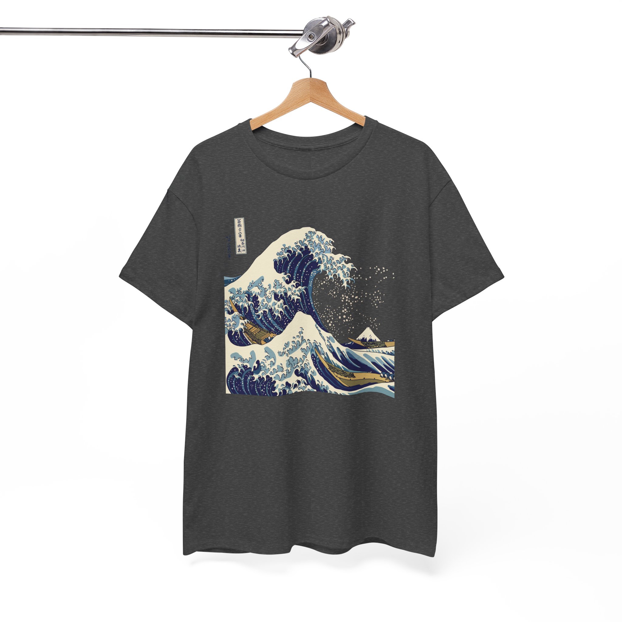 Great Wave Off Kanagawa Japanese T-Shirt - Image 7