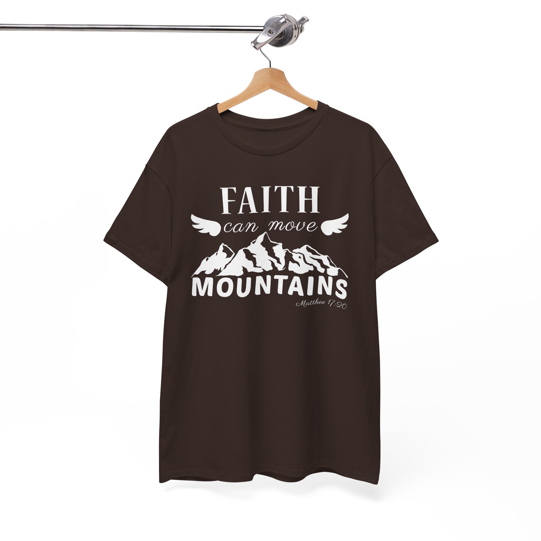 Faith Can Move Mountains Christian Inspirational T-Shirt - Image 4