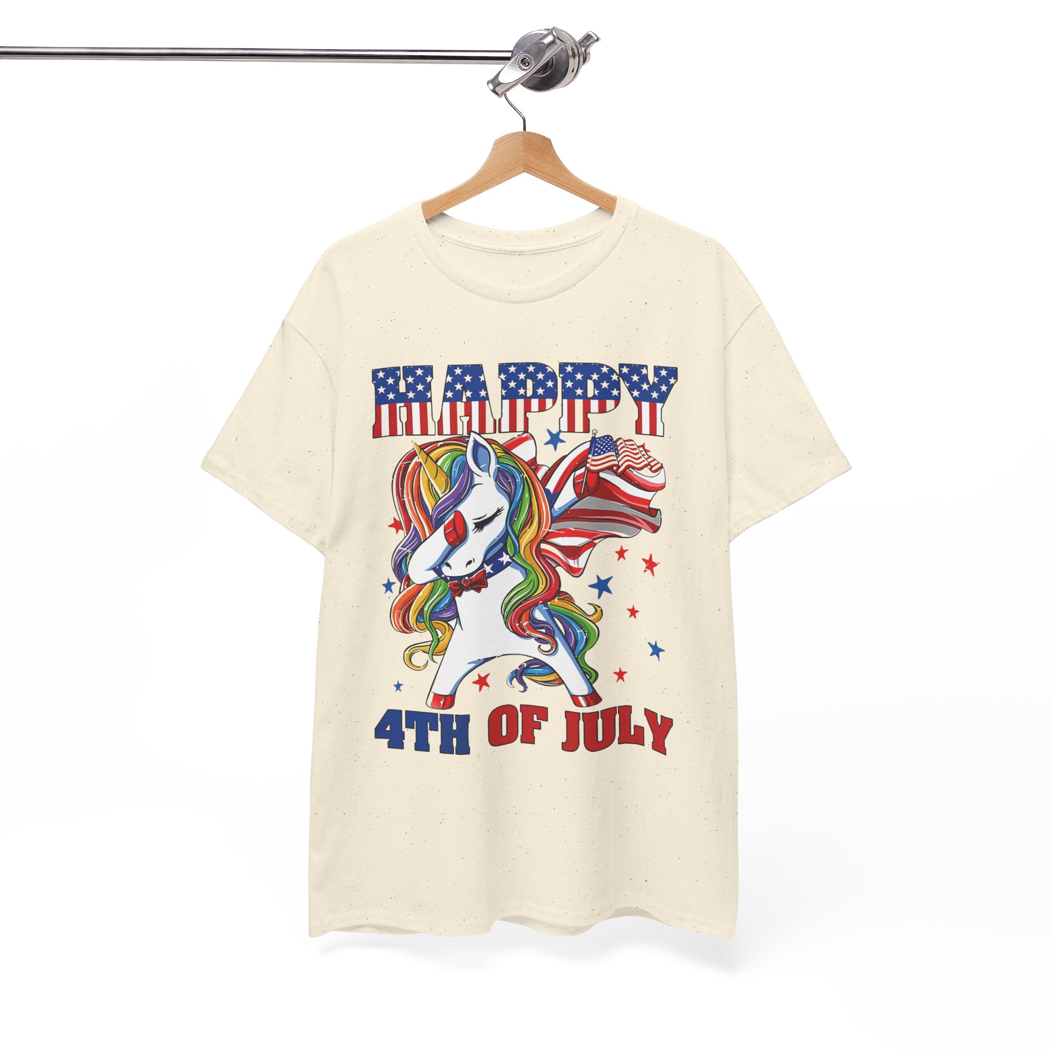 4th of July Unicorn Tee - Patriotic Unicorn Happy American Day Shirt - Image 4