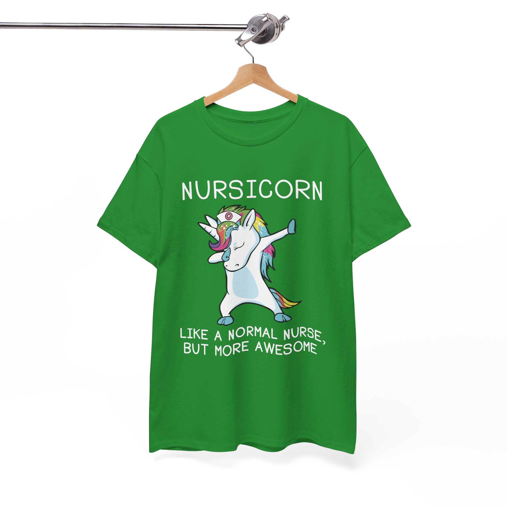Nursicorn Awesome Unicorn Nurse T-Shirt - Image 7