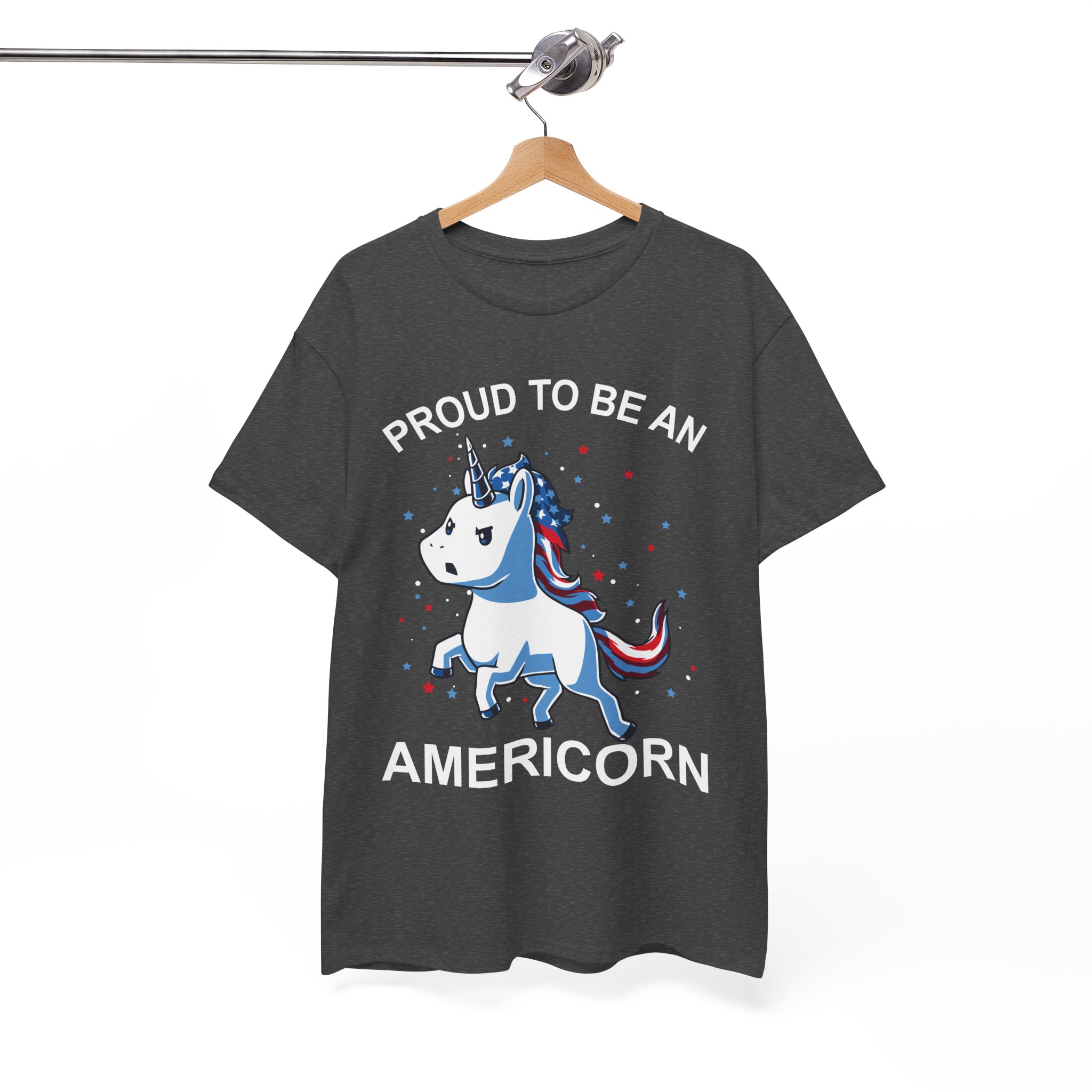 Proud to Be an Americorn Unicorn Patriotic American T-Shirt