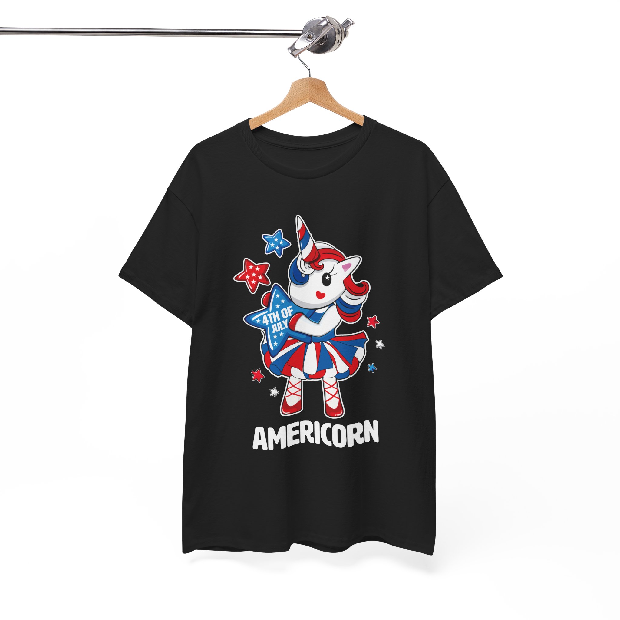 Americorn Patriotic T-Shirt – 4th of July Unicorn Tee - Image 3
