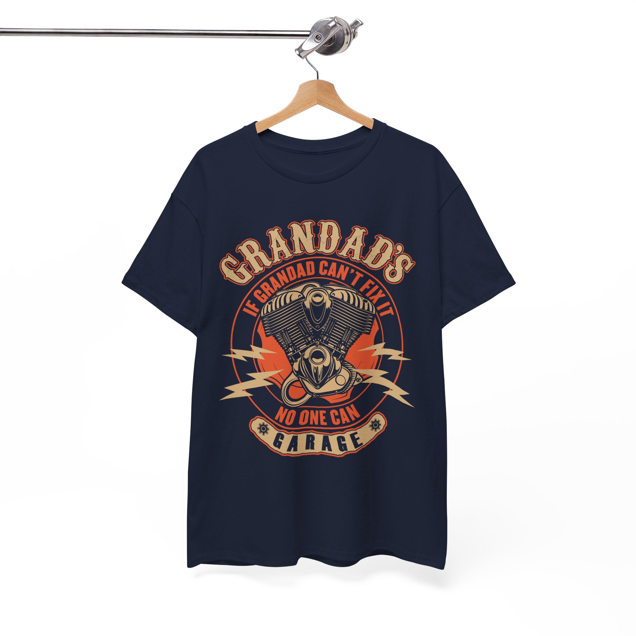 Grandad's Garage Vintage Motorcycle T-Shirt - Image 5