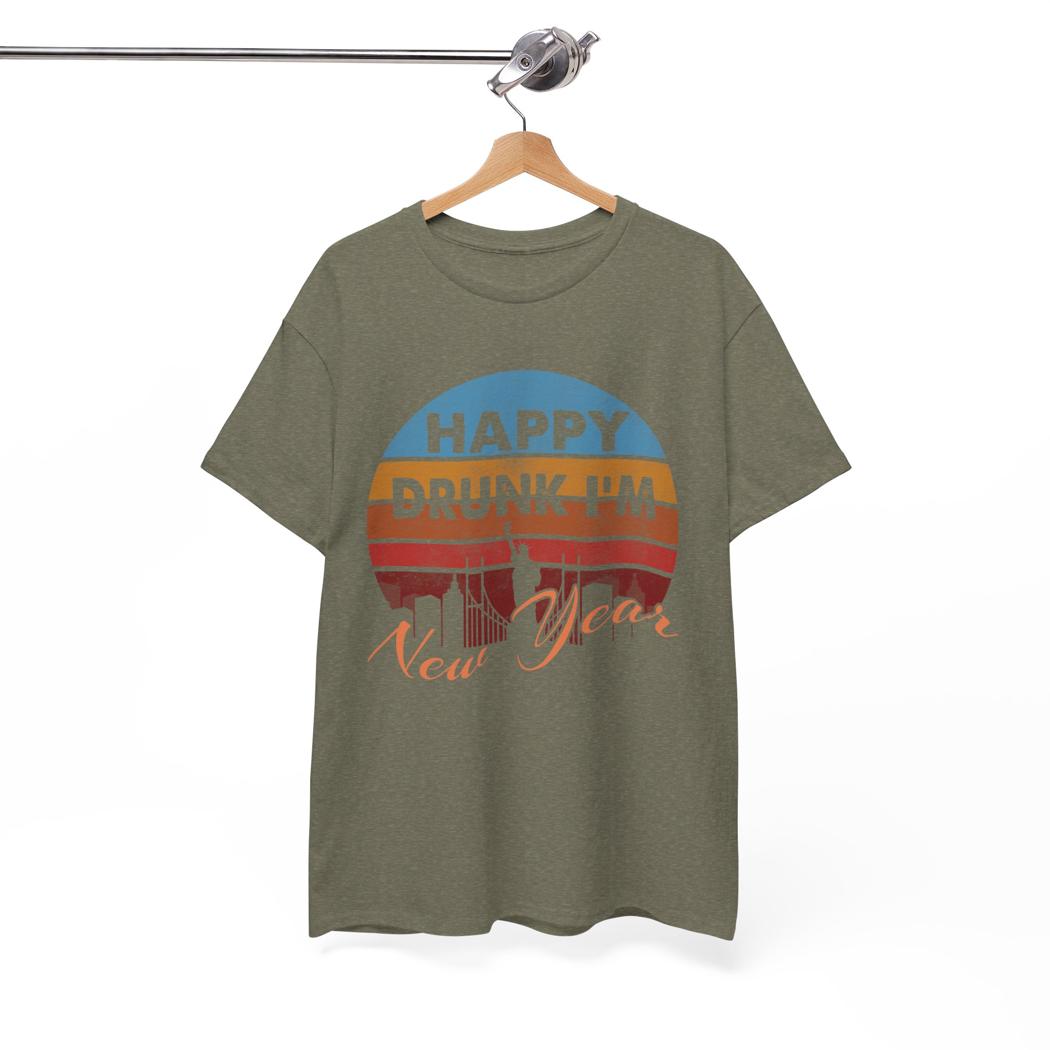 Happy Drunk I'm New Year Party T‑Shirt - Image 6
