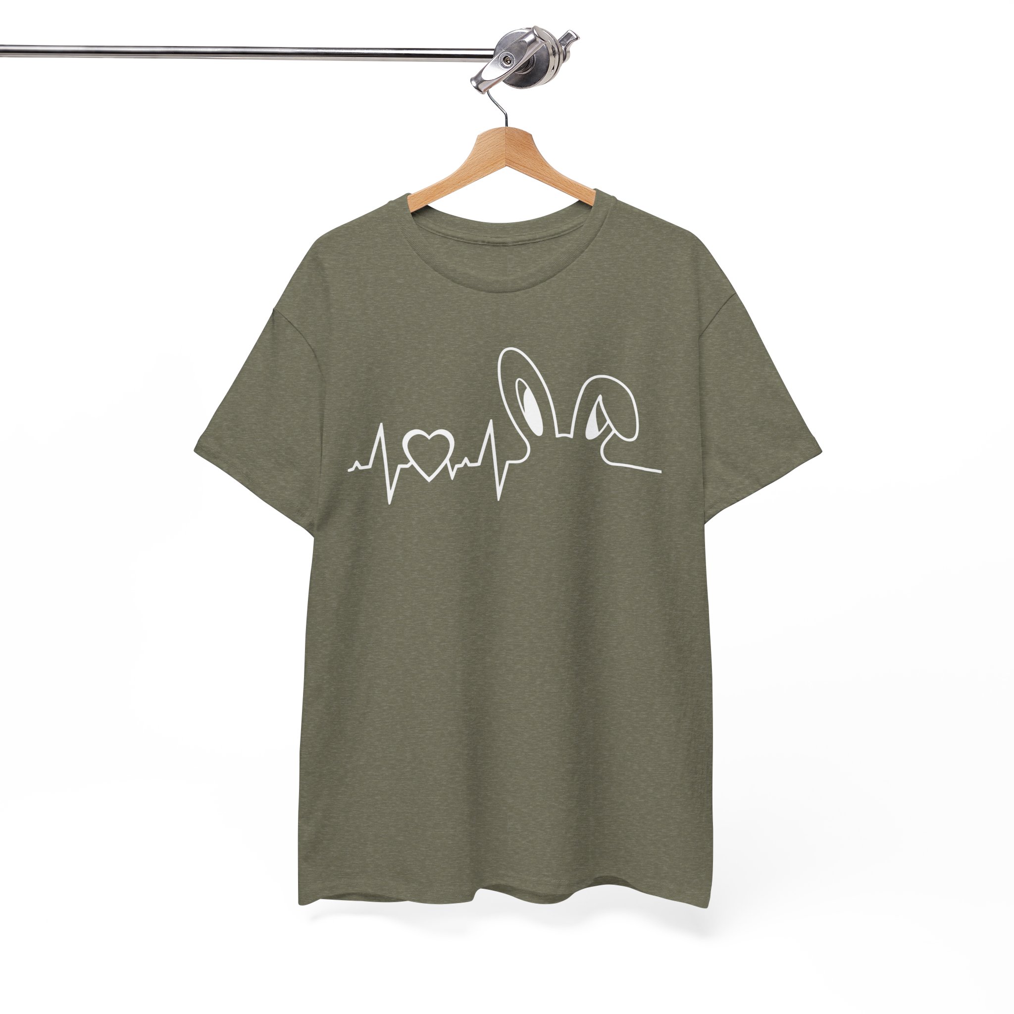 Bunny Heartbeat T‑Shirt for Pet Lover Tee - Image 5