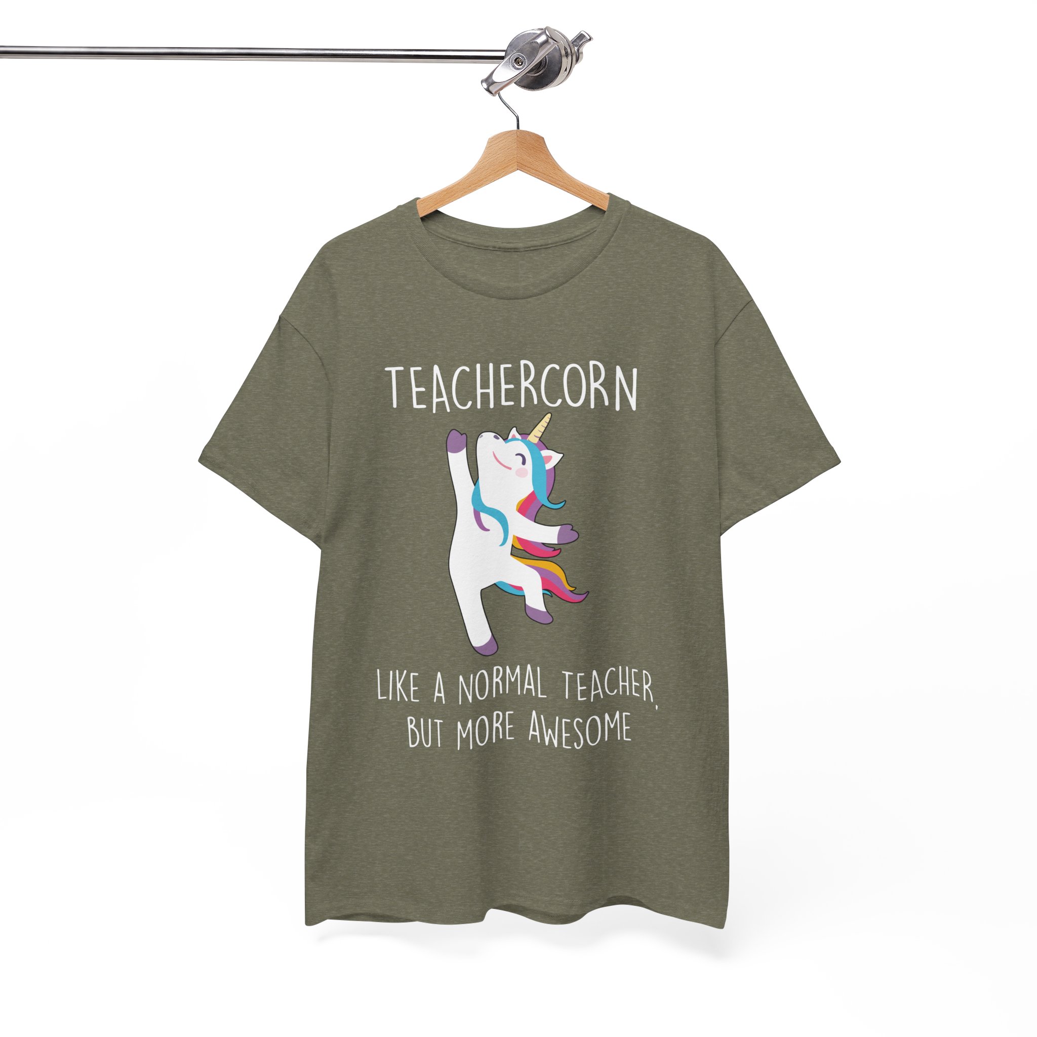Like a Normal Teacher but More Awesome Unicorn T-Shirt - Image 5