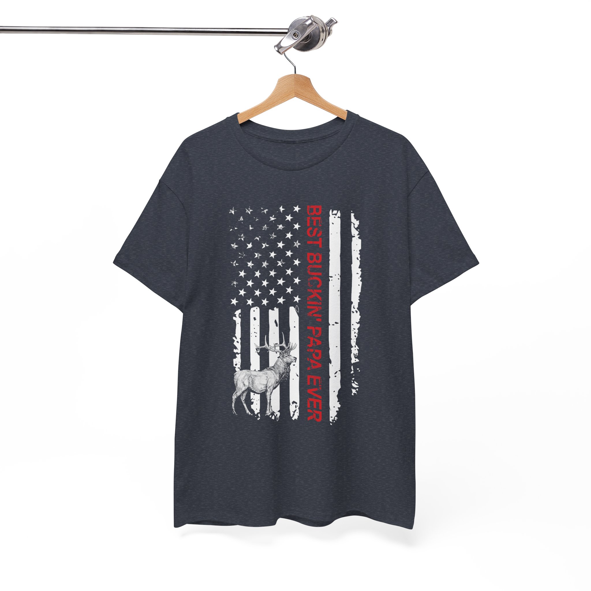Best Buckin’ Papa Ever Dad Hunting T‑Shirt - Image 10