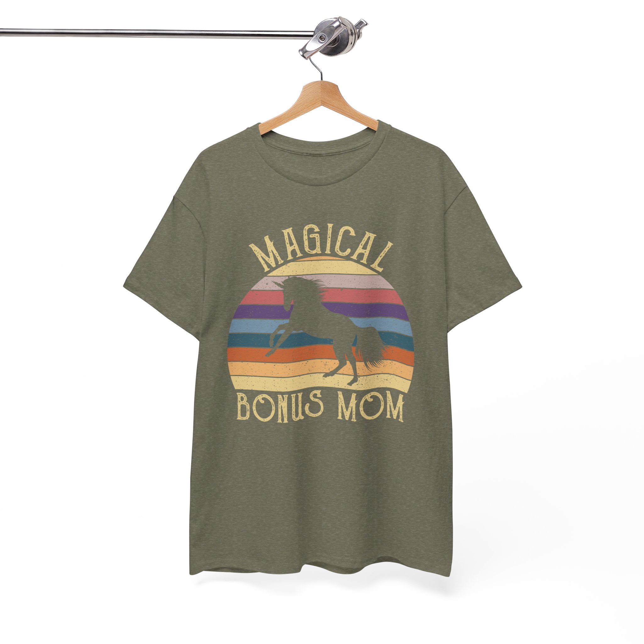 Magical Bonus Mom Retro Unicorn T‑Shirt - Image 5