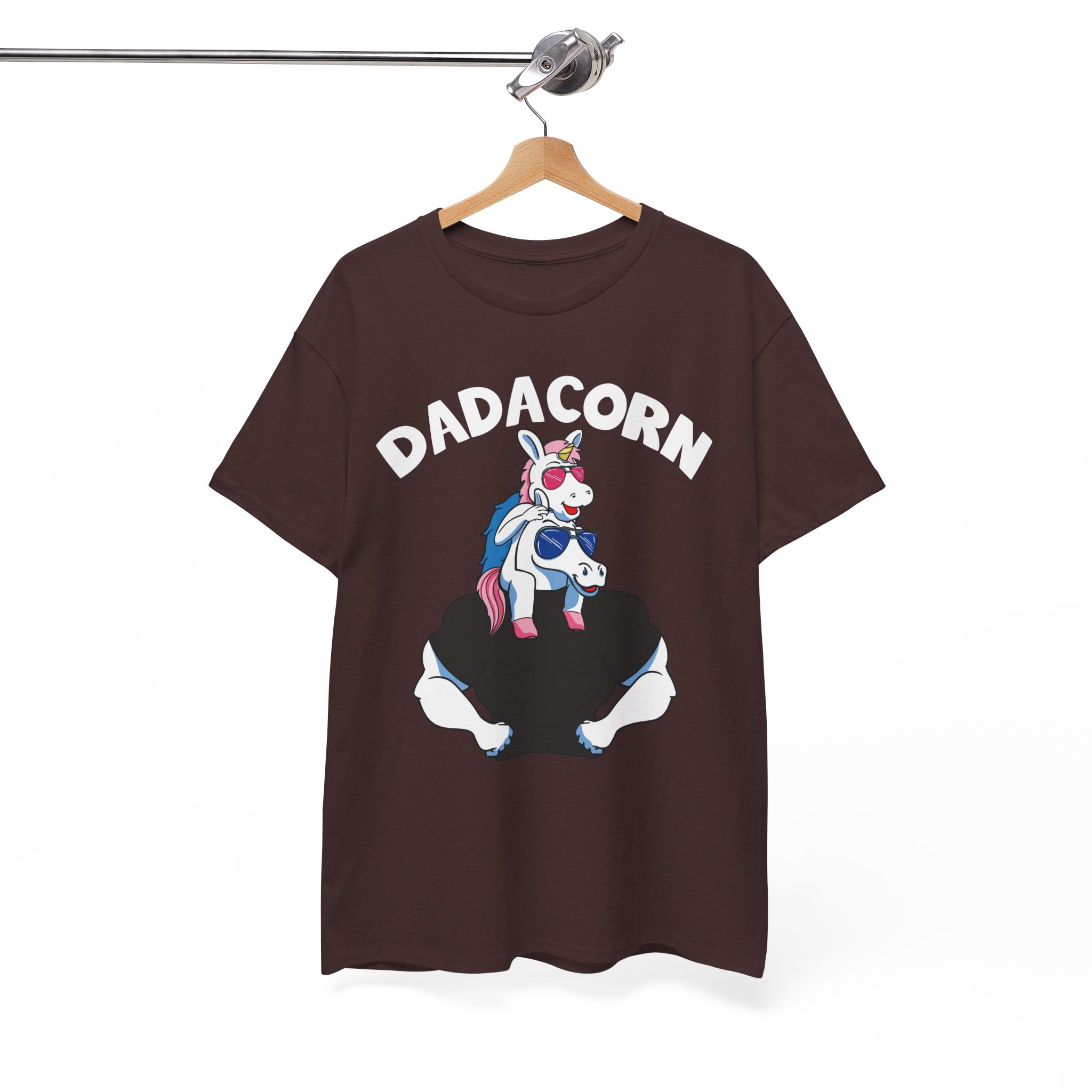Dadacorn Funny Unicorn Dad Tee for Father’s Day - Image 2