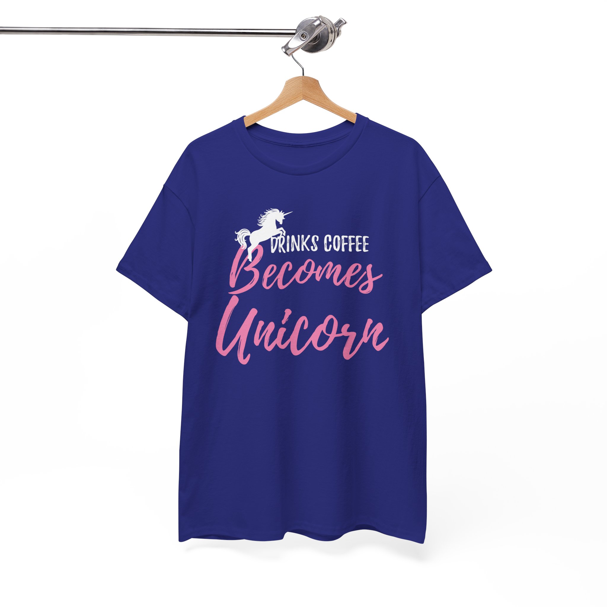 Coffee Becomes Unicorn T-Shirt - Funny Cute Coffee Lover Tee - Image 8