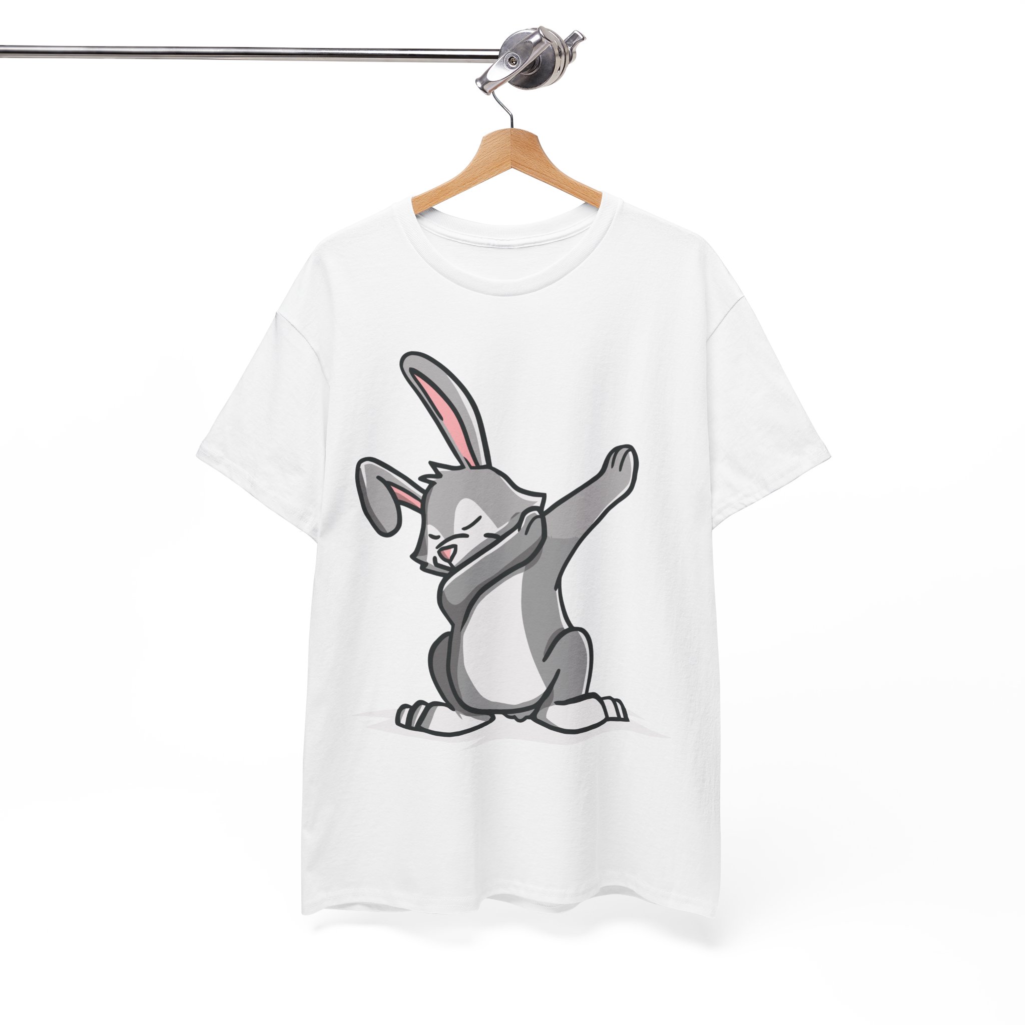 Easter Bunny Dabbing Funny T-Shirt - Image 13