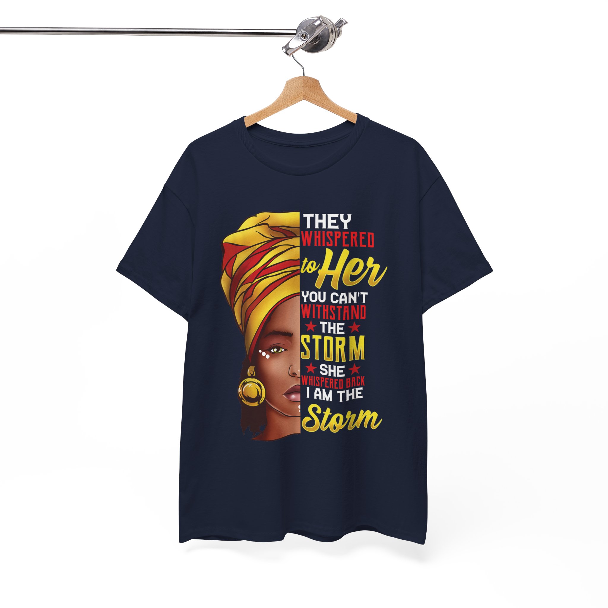 They Whispered to Her You Can’t Weather the Storm Black T‑Shirt - Image 7