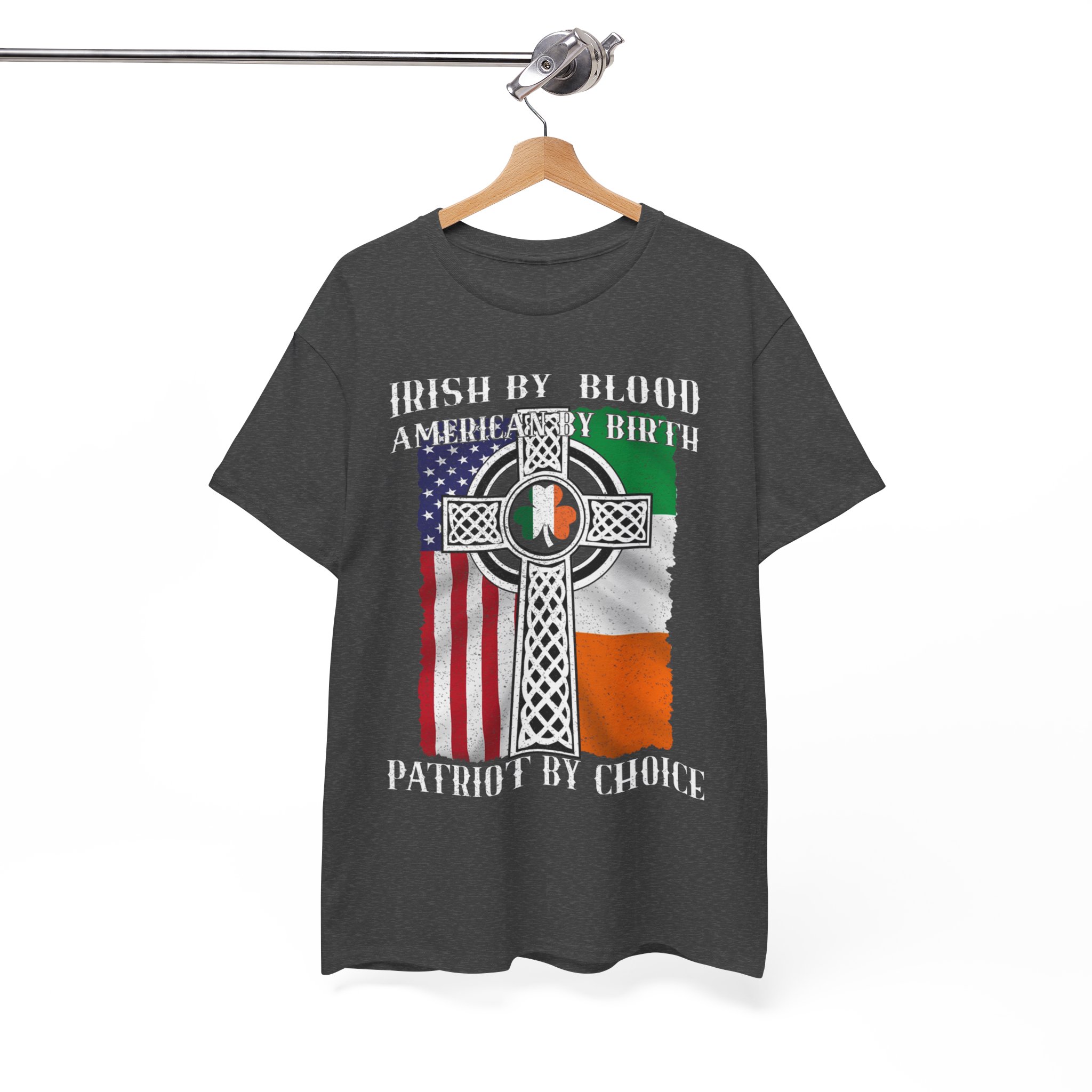 Irish By Blood American Patriot T-Shirt - Image 4