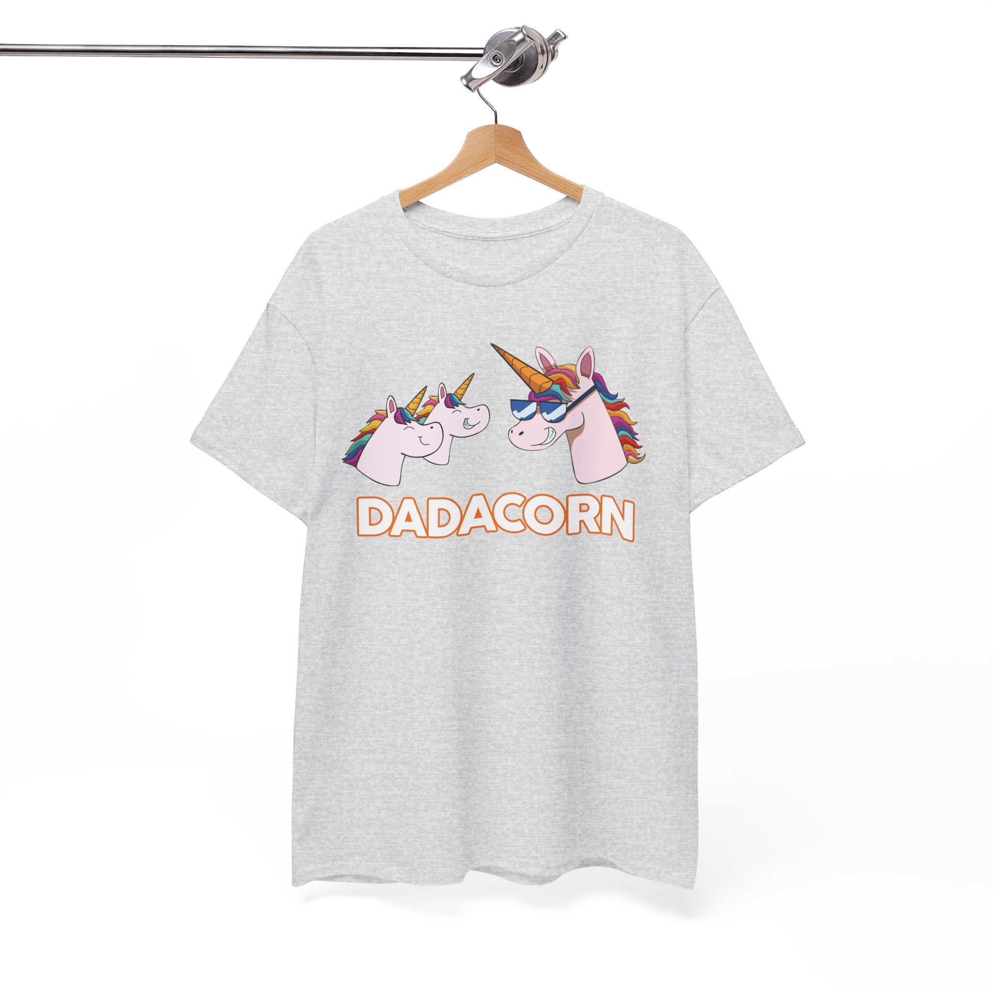 Dadacorn Cute Dad Unicorn Tee for Father’s Day - Image 3