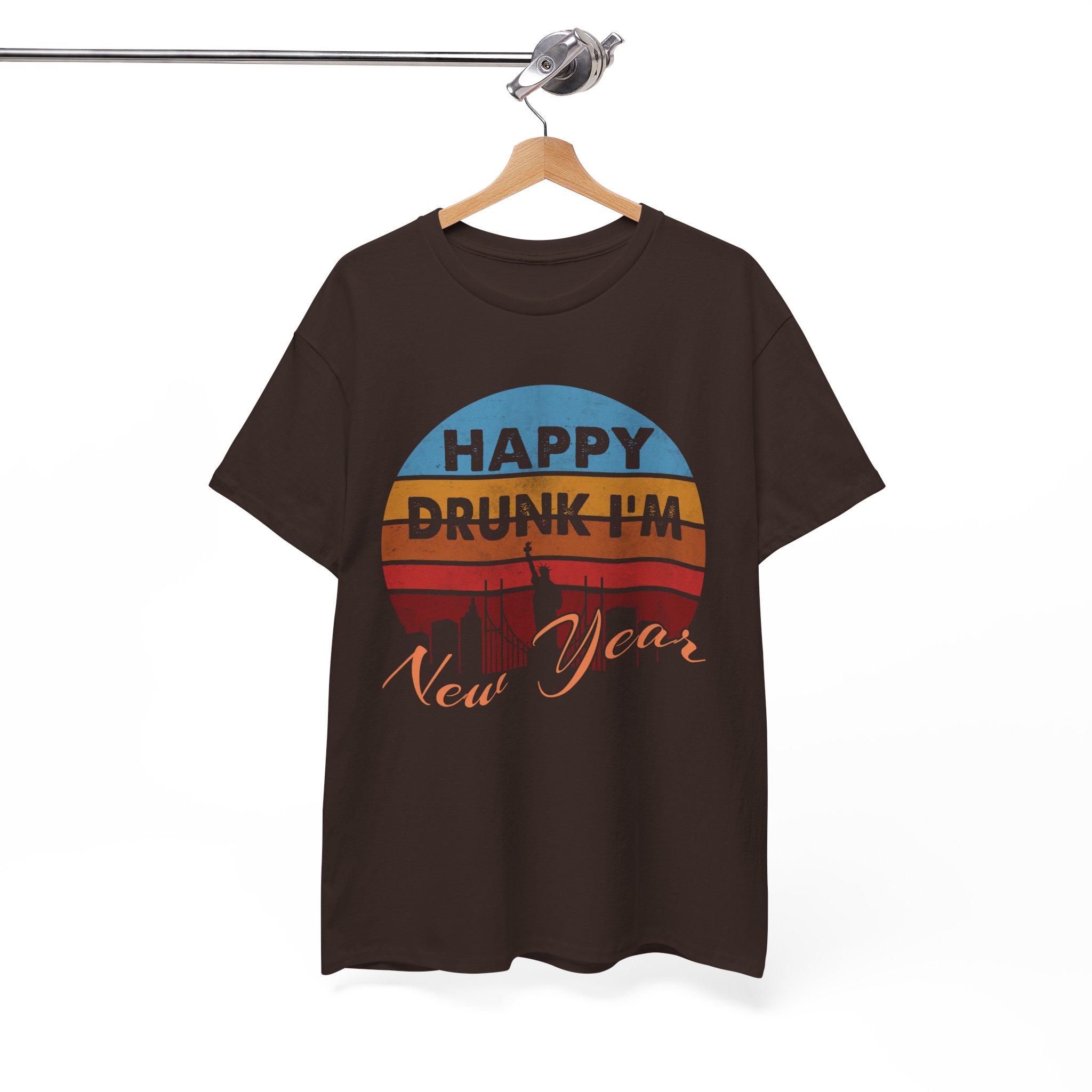 Happy Drunk I'm New Year Party T‑Shirt - Image 5