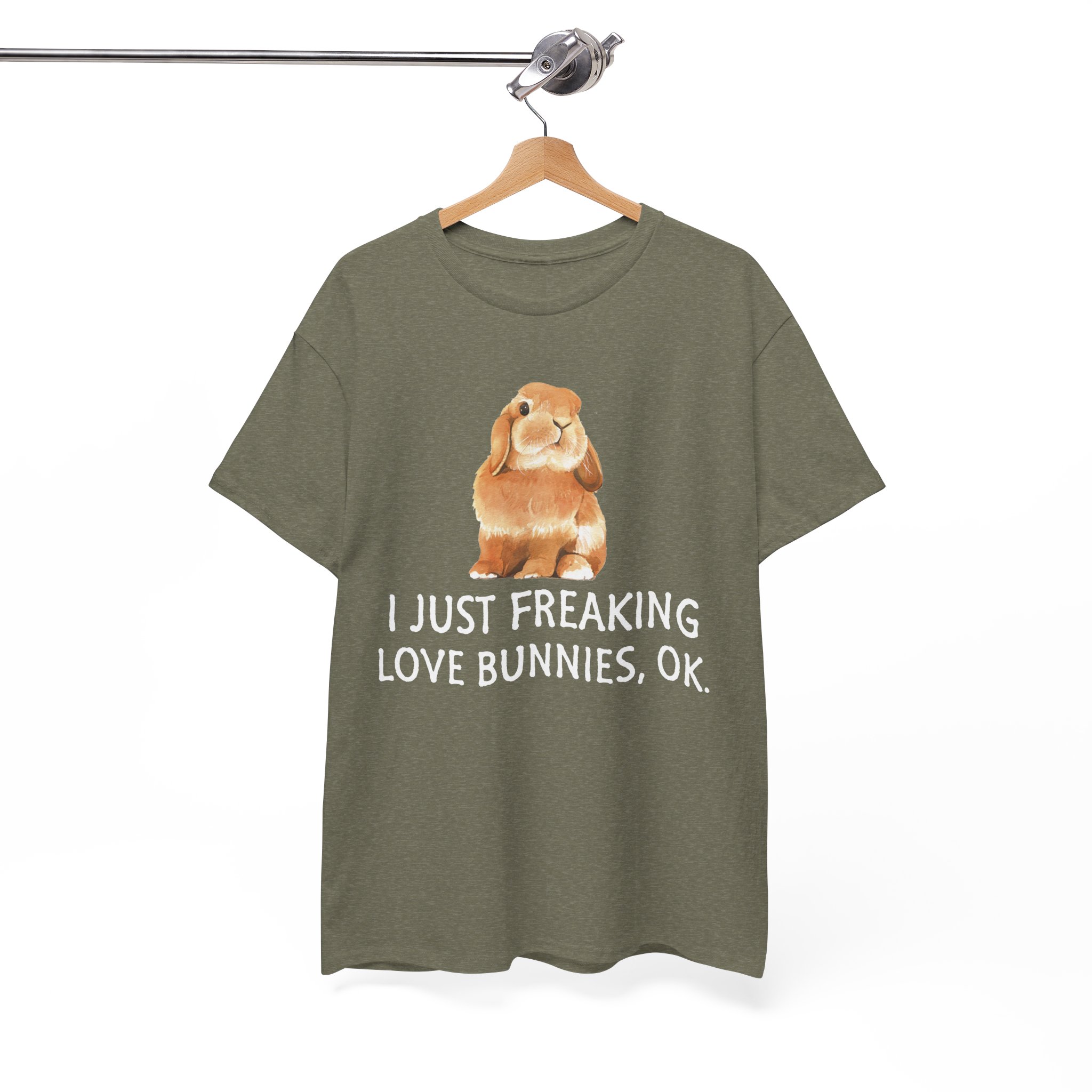 I Just Freaking Love Bunnies Bunny Lover T‑Shirt - Image 4