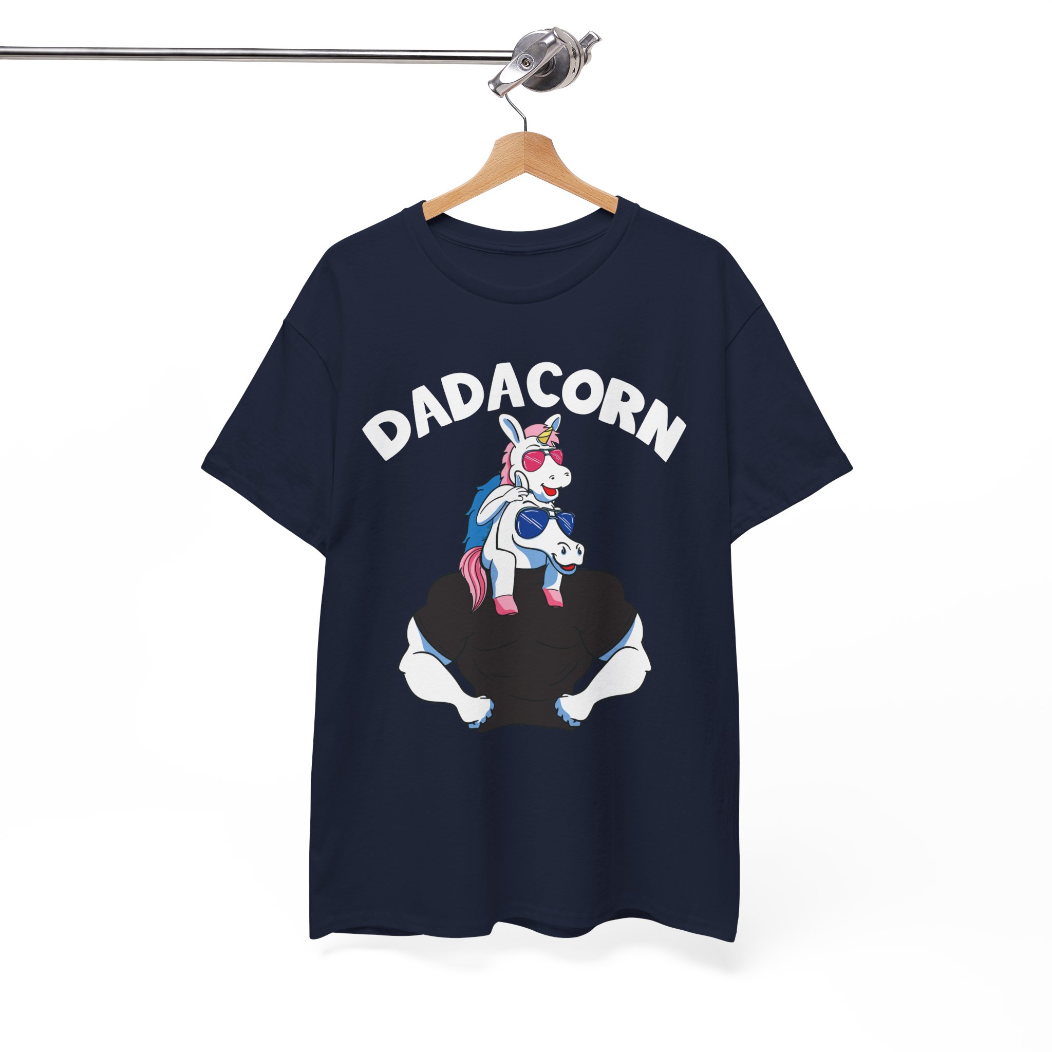 Dadacorn Funny Unicorn Dad Tee for Father’s Day - Image 8