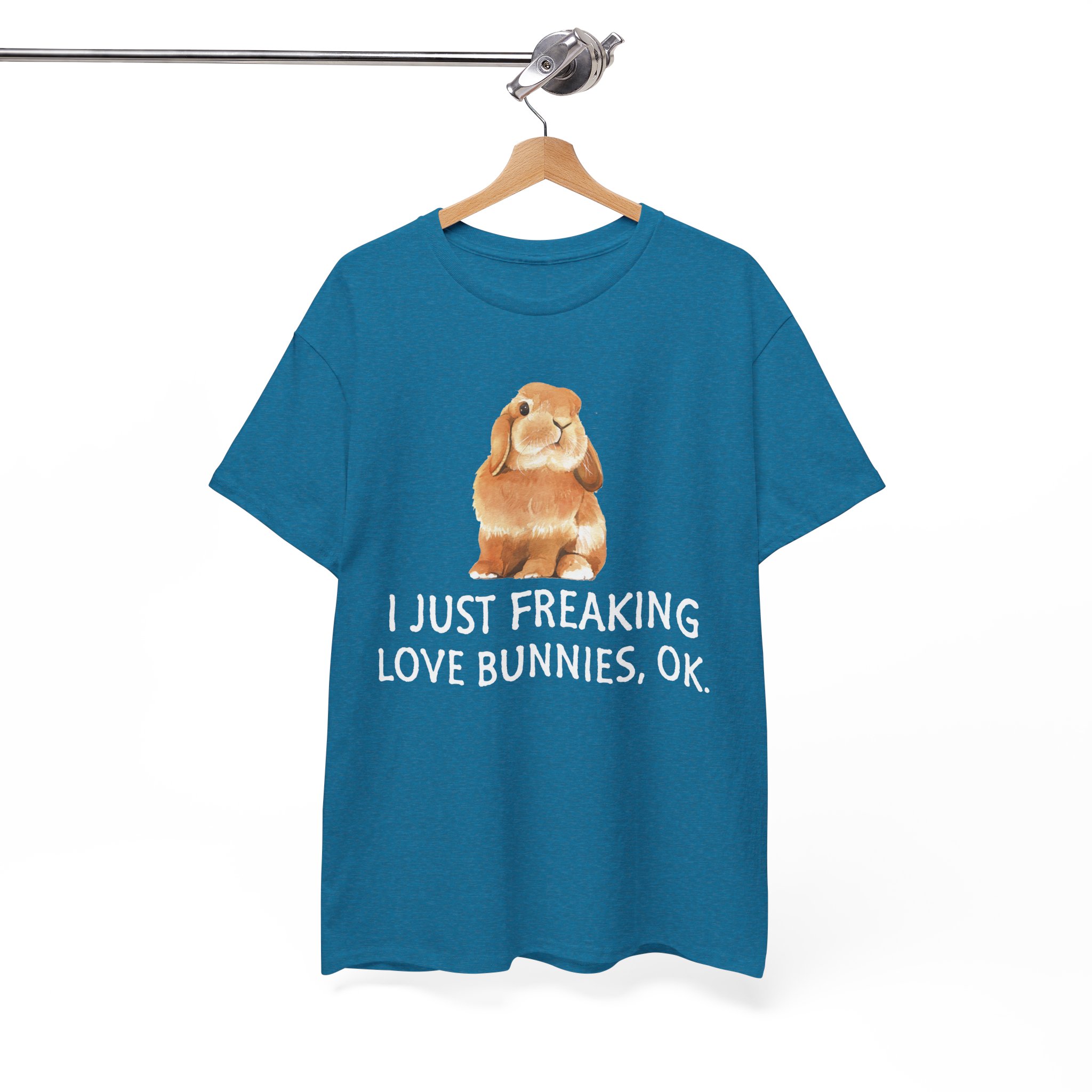 I Just Freaking Love Bunnies Bunny Lover T‑Shirt - Image 6