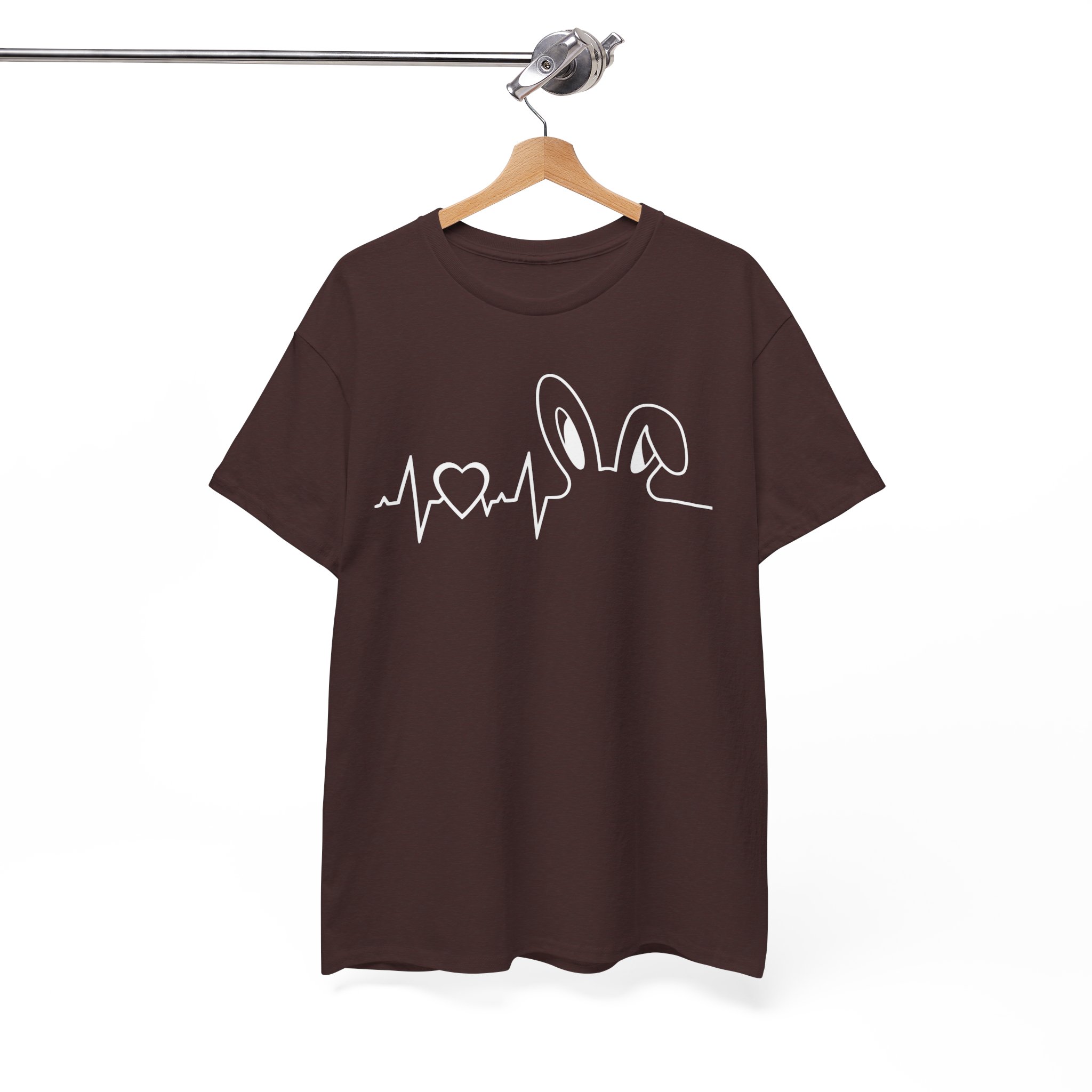 Bunny Heartbeat T‑Shirt for Pet Lover Tee - Image 2