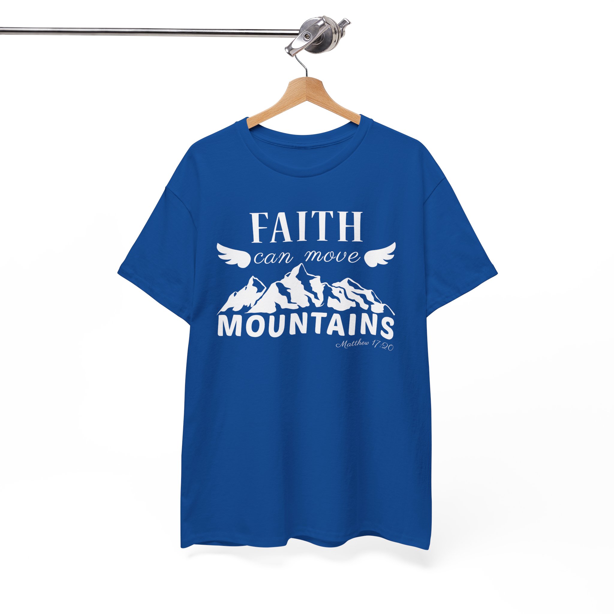 Faith Can Move Mountains Christian Inspirational T-Shirt - Image 7