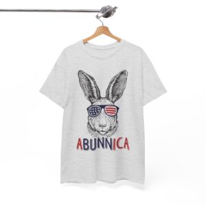 Abunnica Bunny Rabbit Patriotic 4th of July Day T-Shirt