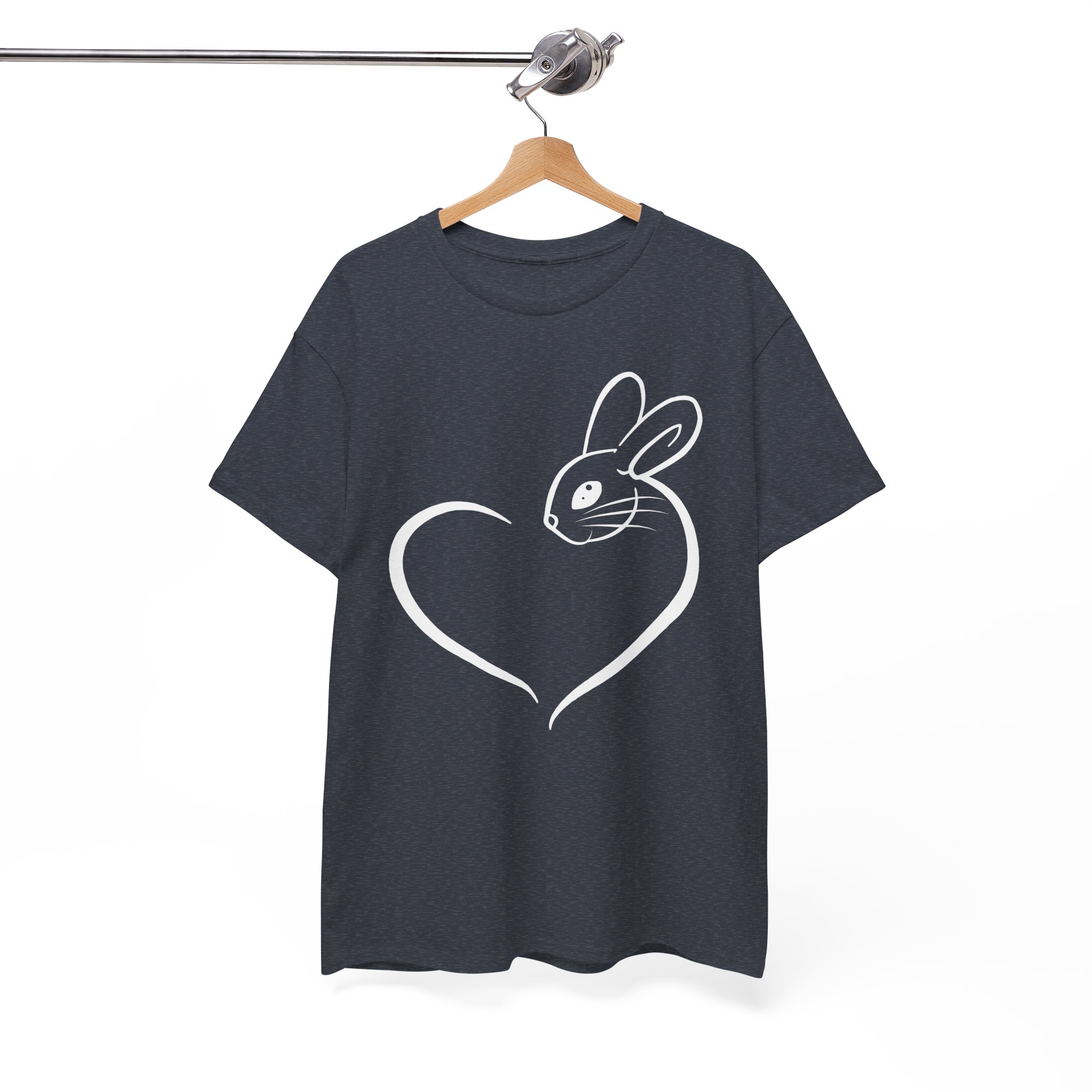 Bunny Rabbit Heart Love T‑Shirt - Image 9