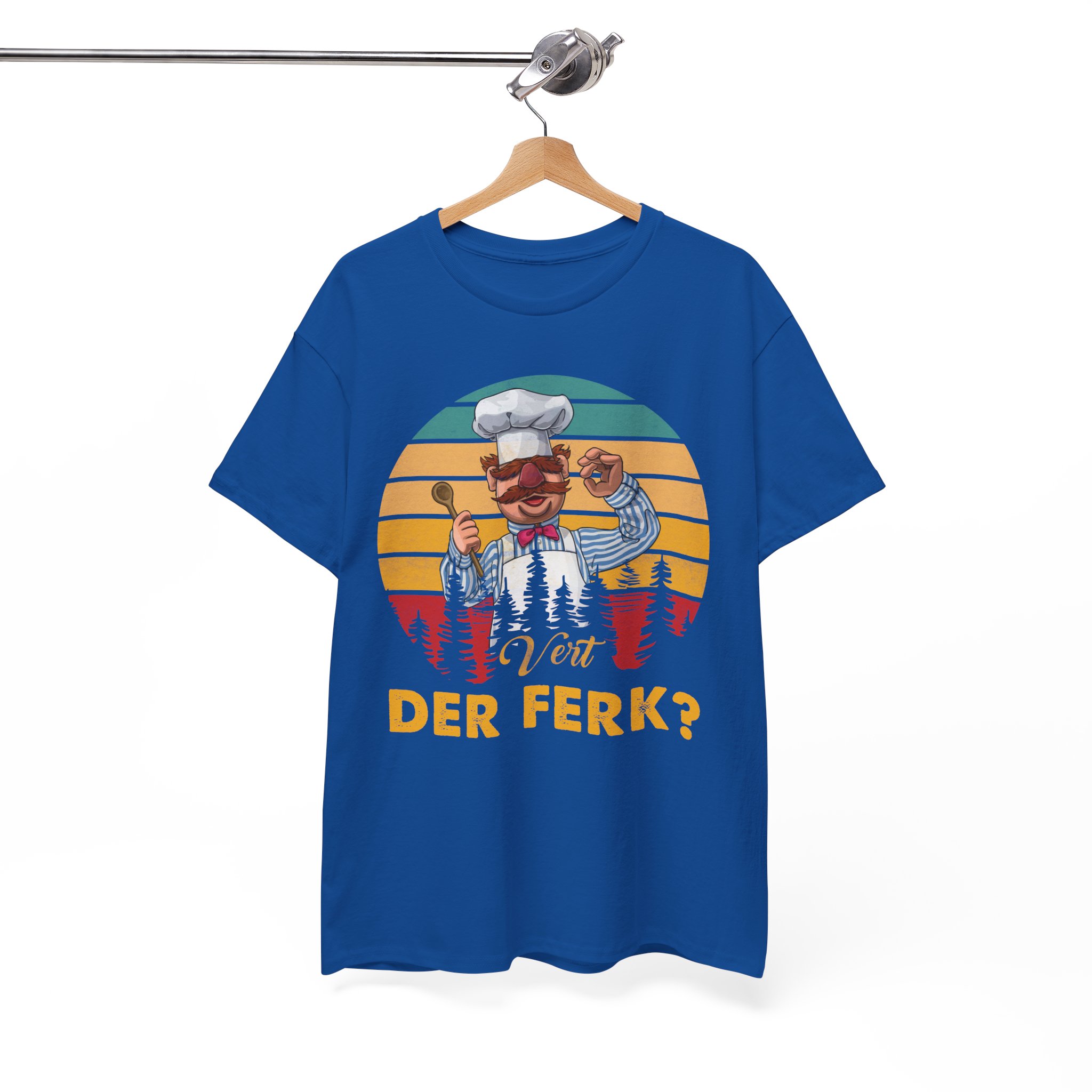 Vot Der Ferk Funny Chef Cooking Vintage Retro T-Shirt - Image 6