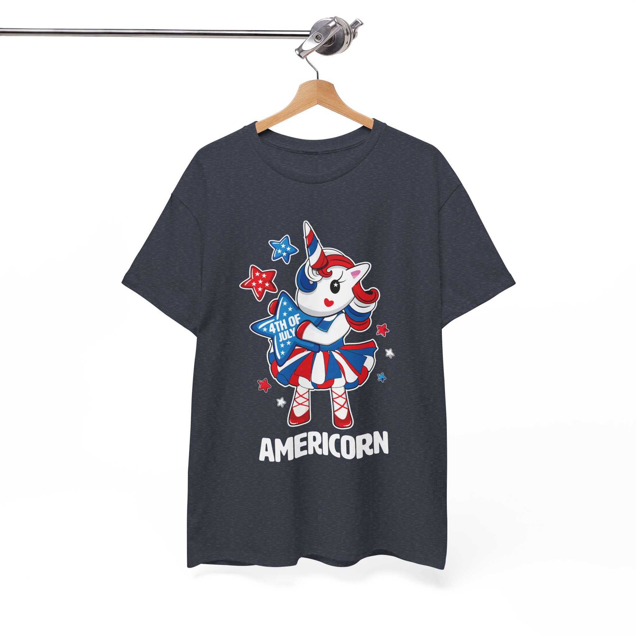 Americorn Patriotic T-Shirt – 4th of July Unicorn Tee - Image 9