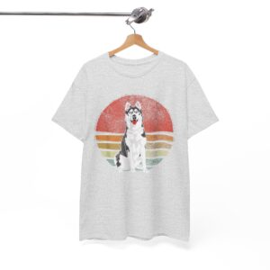 Husky Retro T‑Shirt for Dog Lover