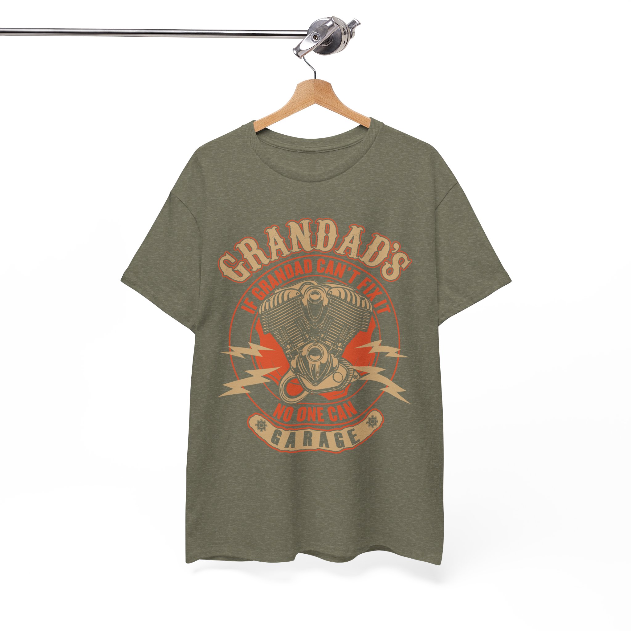 Grandad's Garage Vintage Motorcycle T-Shirt - Image 3