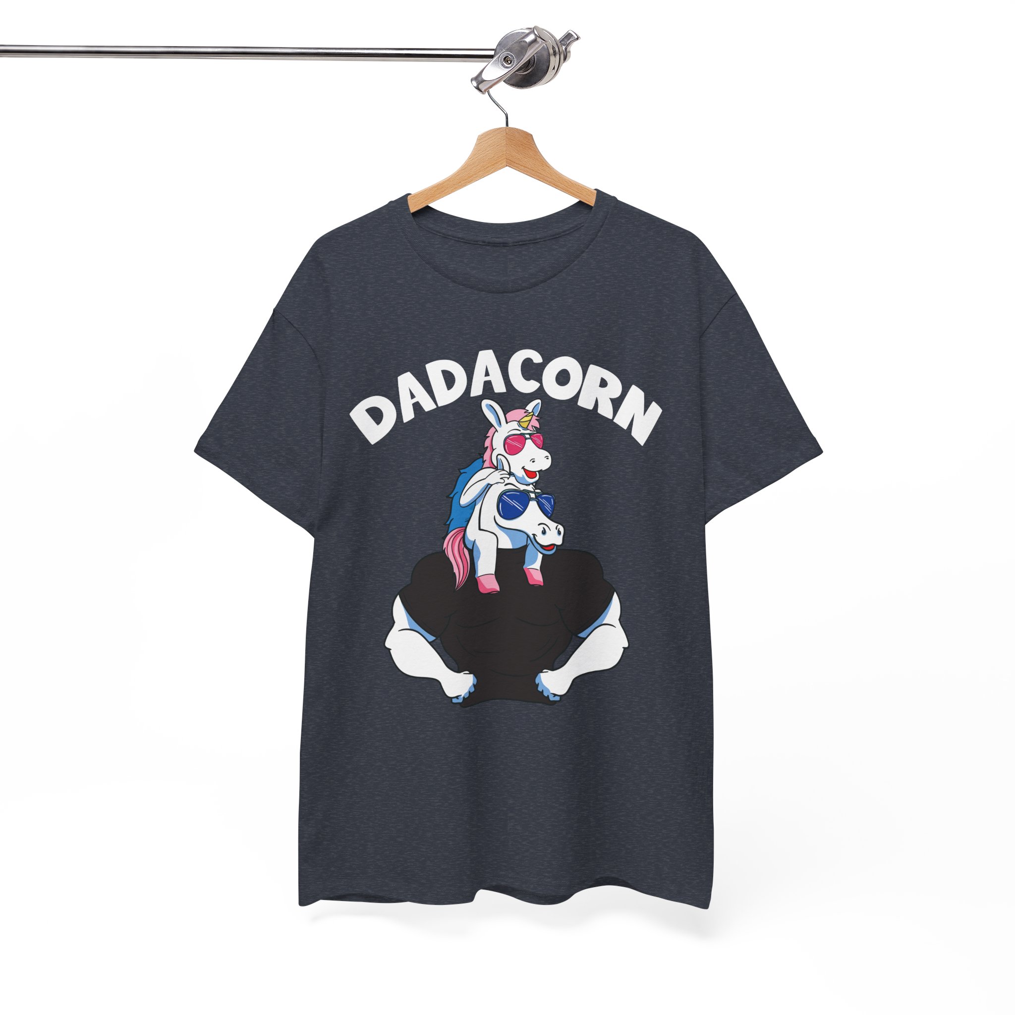 Dadacorn Funny Unicorn Dad Tee for Father’s Day - Image 9