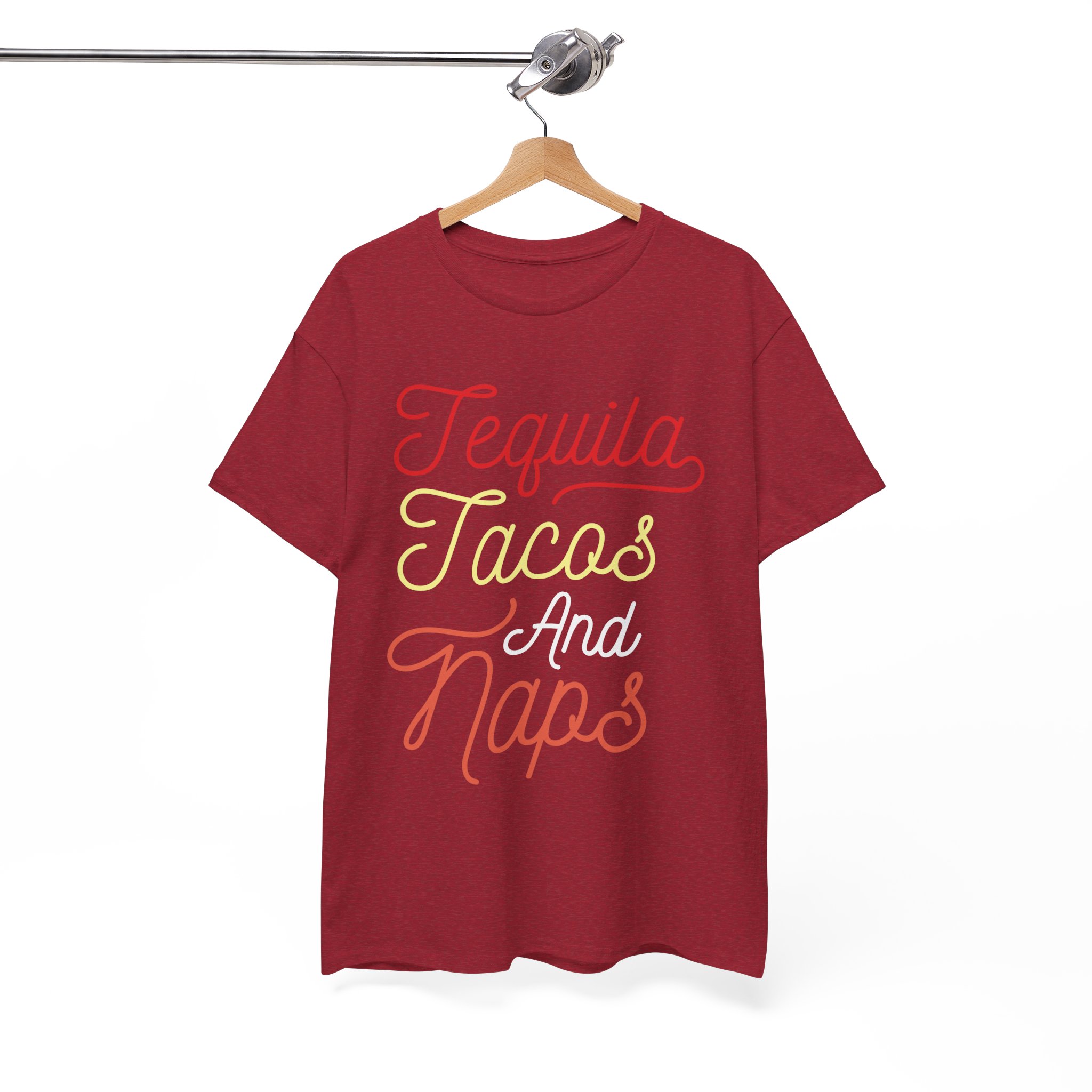 Tequila Tacos and Naps Funny T-Shirt - Image 12